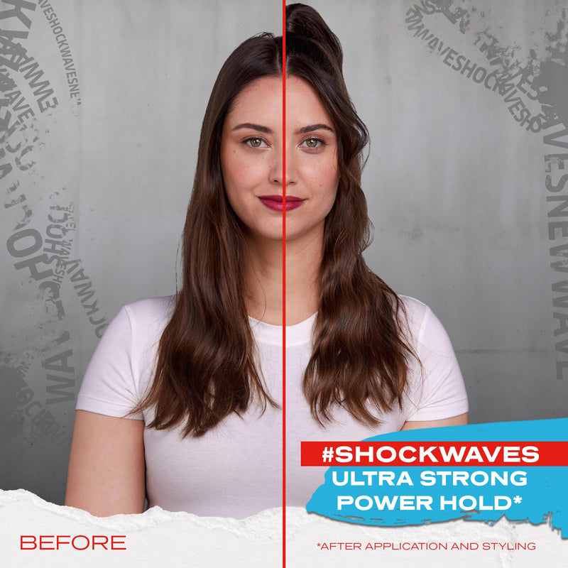 Wella Shockwaves ultra strong gel spray 150ml, imported from the UK