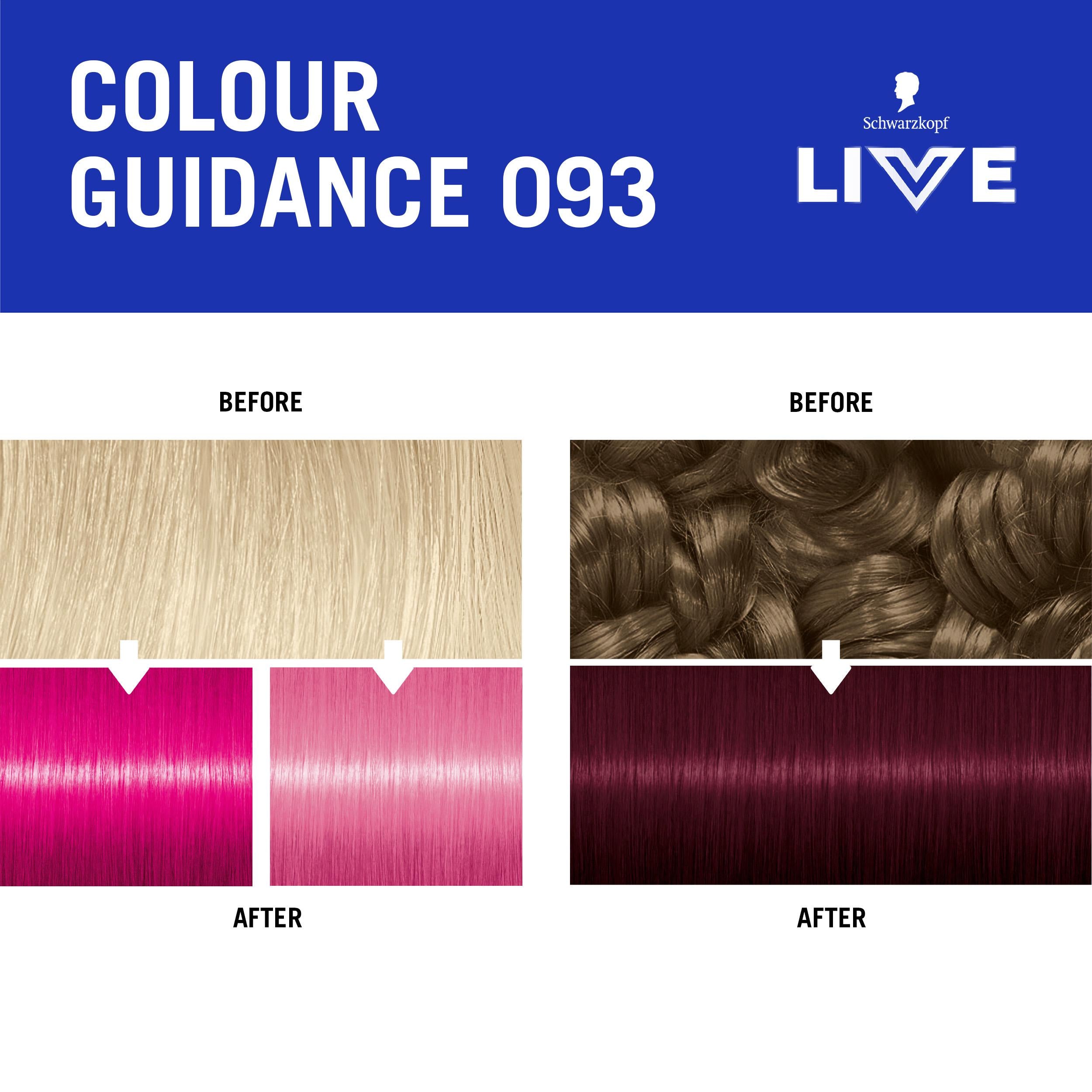 Schwarzkopf Live Colour Shocking Pink semi-permanent hair dye - British product