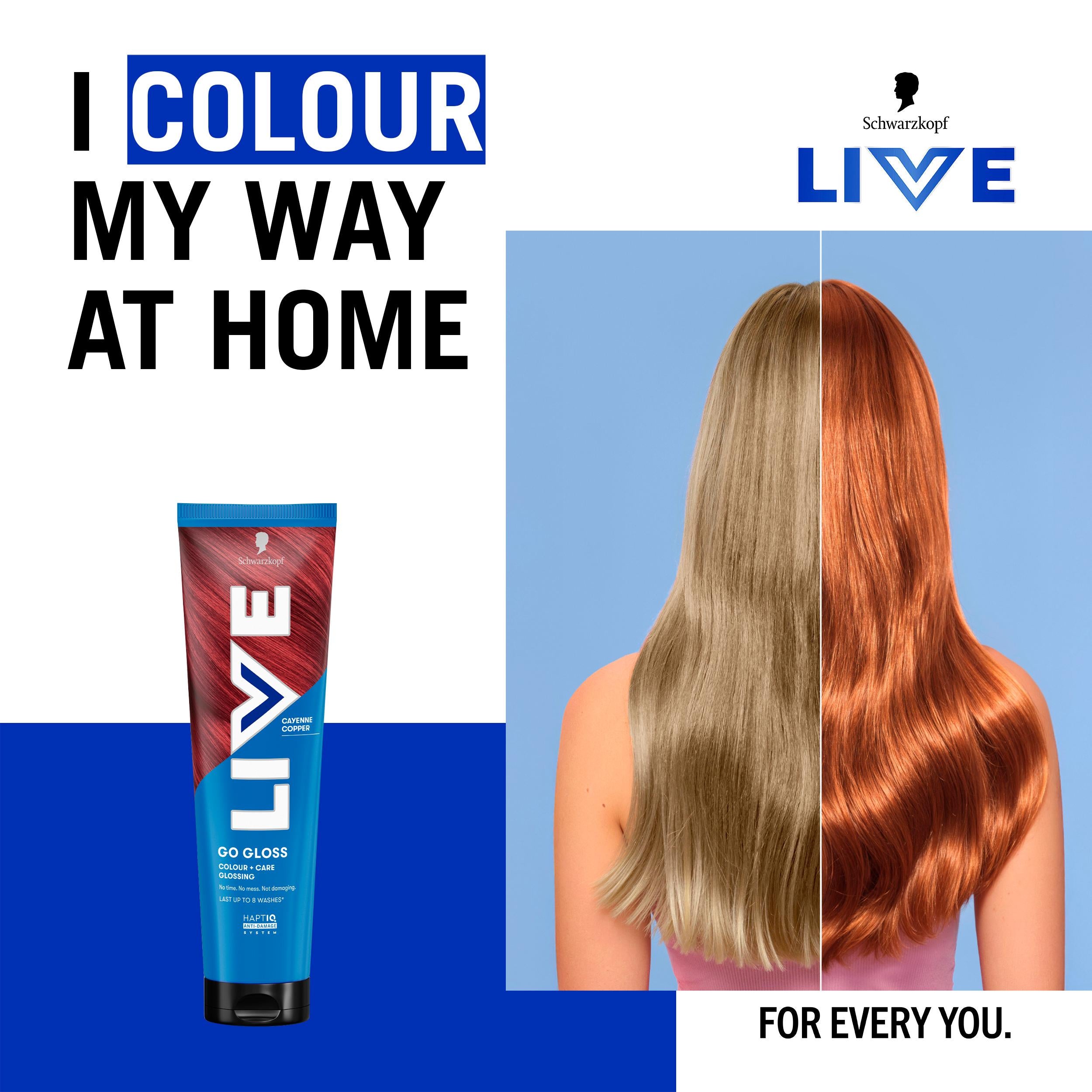Schwarzkopf hair gloss Cayenne Copper 150ml, UK version