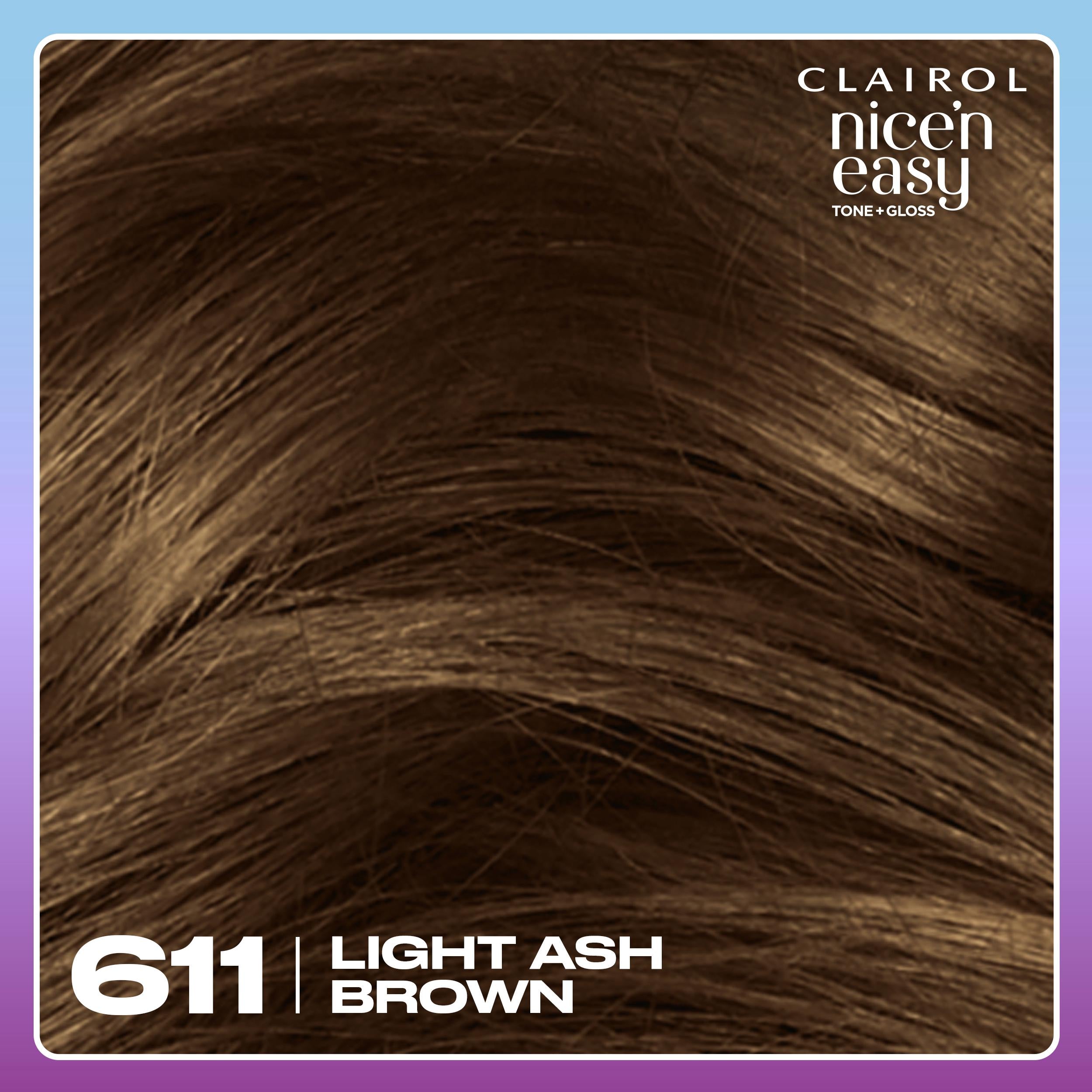 Clairol Nice'N Easy Tone+Gloss hair dye Light Ash Brown, UK version