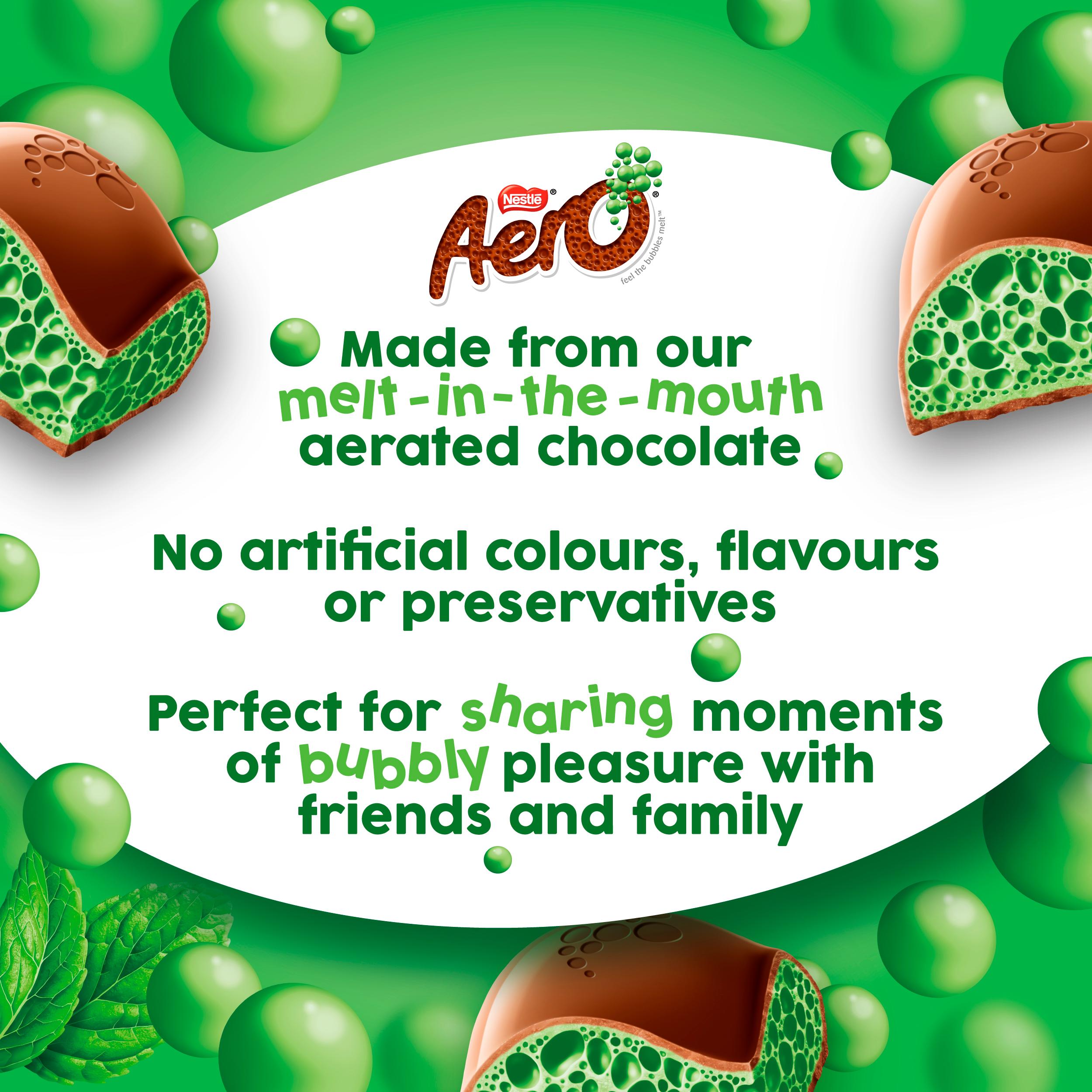 Aero peppermint chocolate sharing bar 90g (British brand)