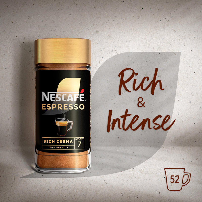 Nescafé Gold Blend Espresso instant coffee 95g, imported from the UK