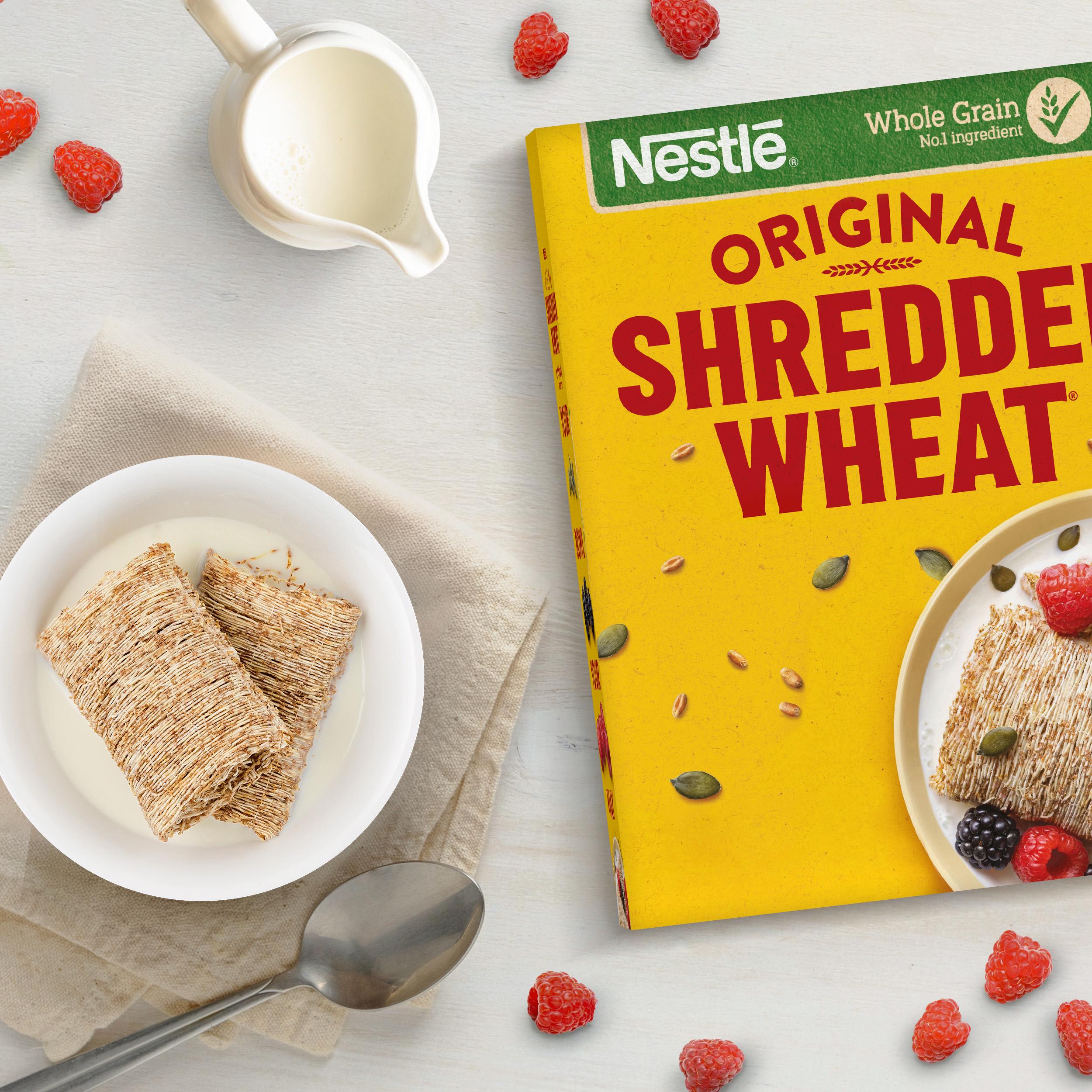 Nestle Shredded Wheat original cereal biscuits 675g, imported from the UK