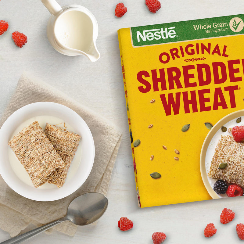 Nestle Shredded Wheat original cereal biscuits 675g, imported from the UK