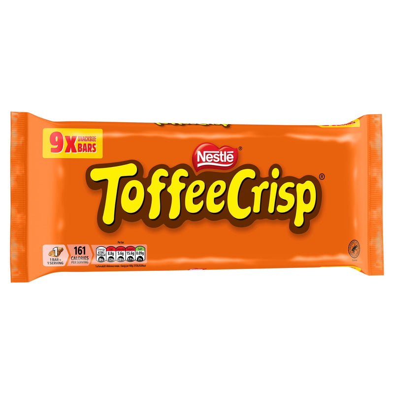 Toffee Crisp biscuit bar multipack 279g, UK version