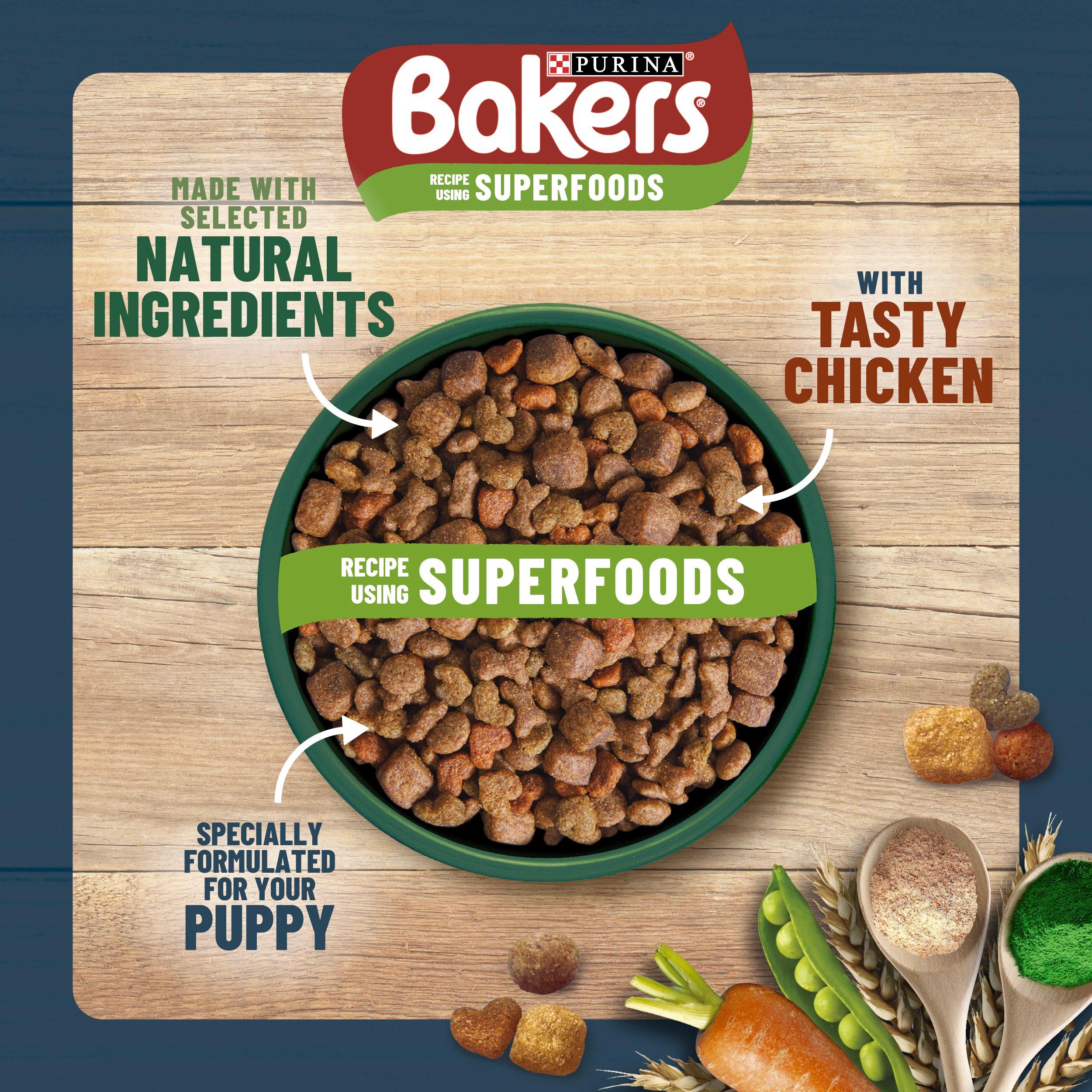 Bakers Puppy Dry Dog Food Chicken and Veg 2.85kg, UK version