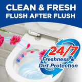 Flower-Scented Toilet Rim Block with 4-Function Formula 50g