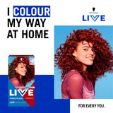Schwarzkopf Live Intense Colour L68 Volcanic Blaze permanent hair dye, imported from the UK