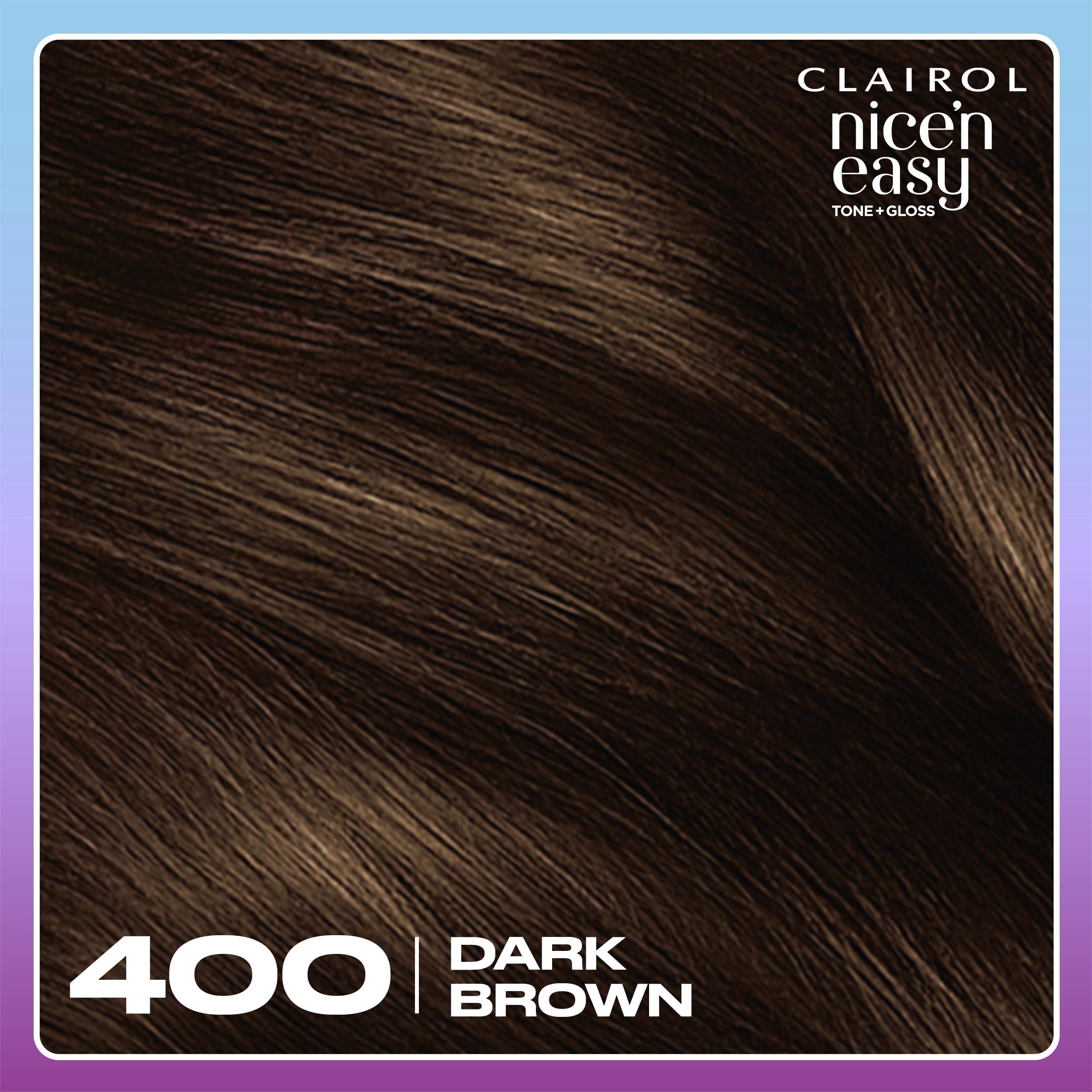 Clairol Nice'N Easy Tone+Gloss Dark Brown 400/79 semi permanent hair dye (British brand)