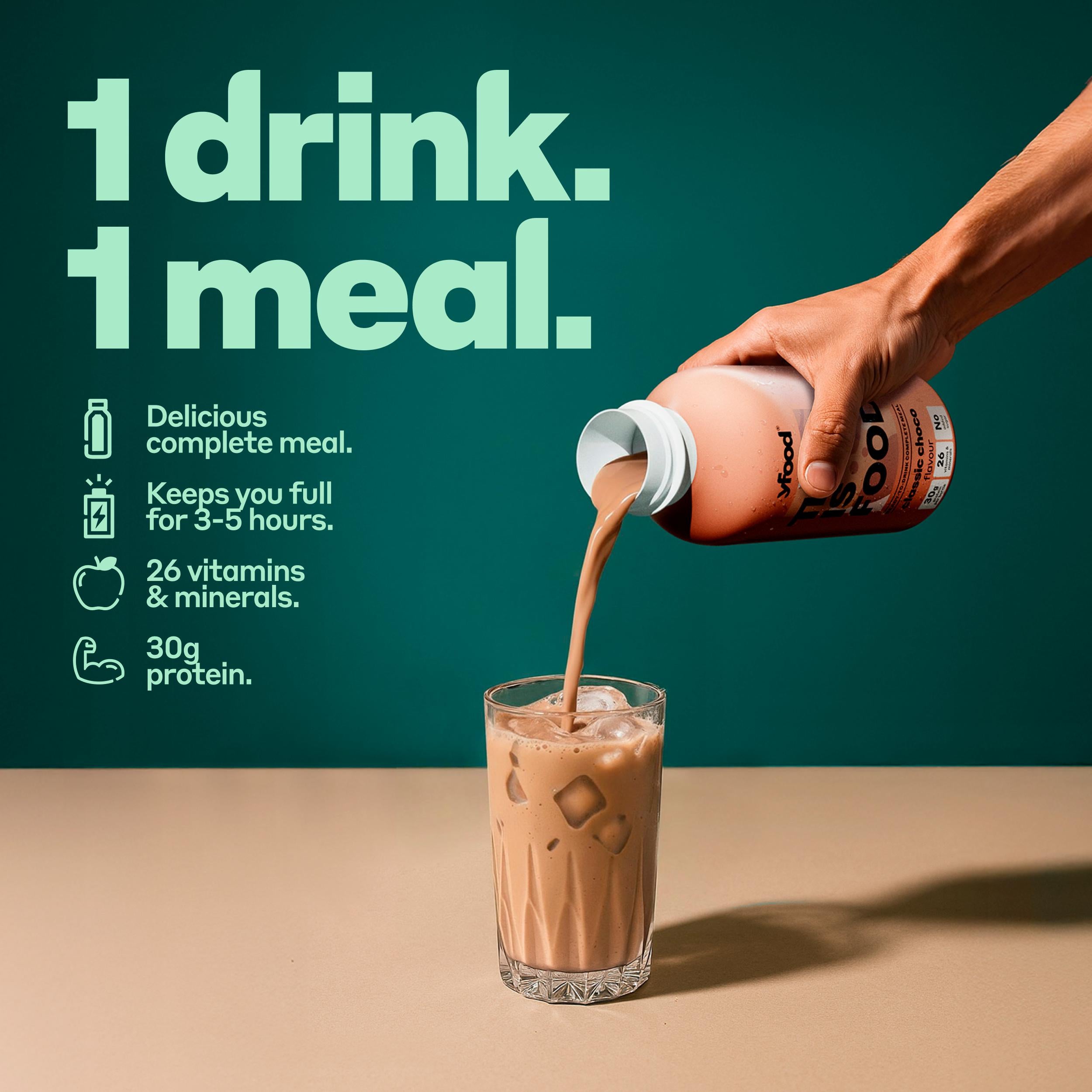 yfood complete meal classic choco 500ml (British brand)