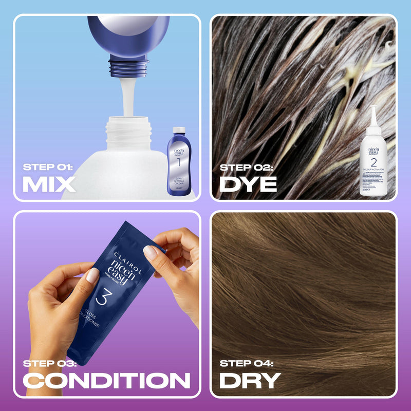 Clairol Nice'N Easy Tone+Gloss Dark Blonde semi permanent hair dye, UK version