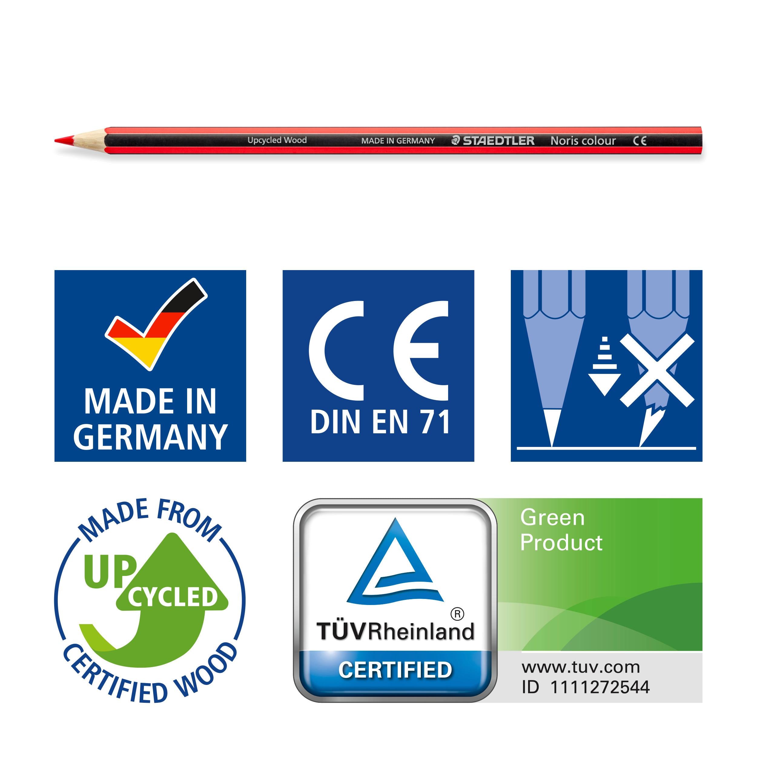 Staedtler Noris colour pencils pack of 12, imported from the UK