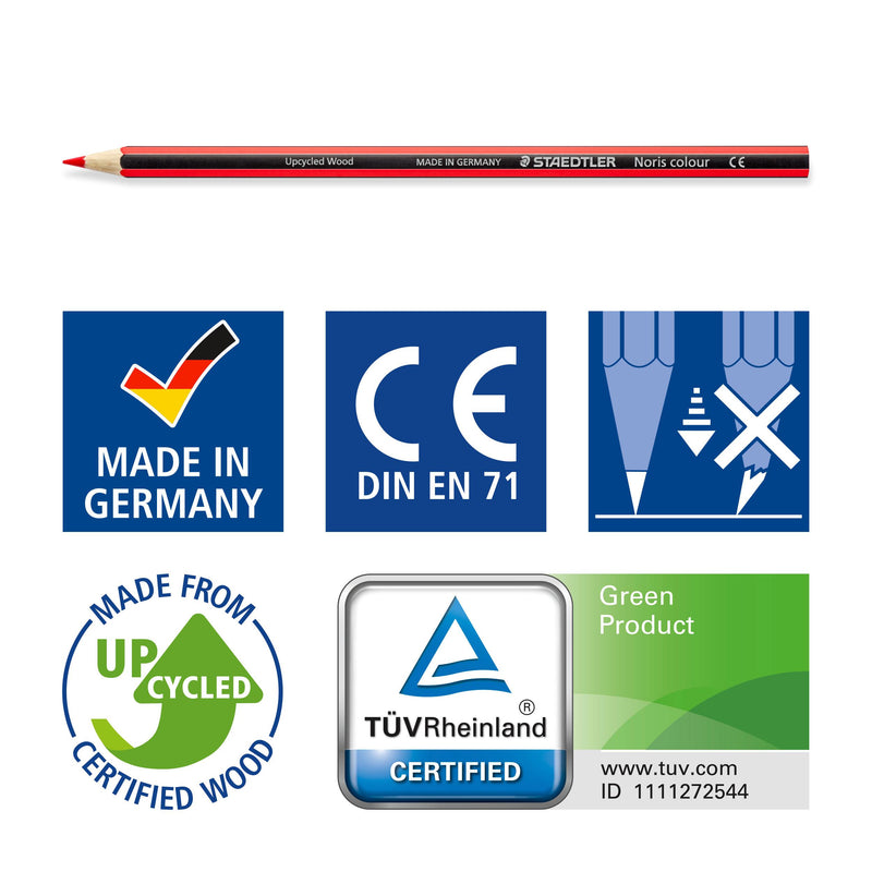 Staedtler Noris colour pencils pack of 12, imported from the UK
