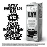 Oatly oat drink Barista Edition 1.5L, imported from the UK