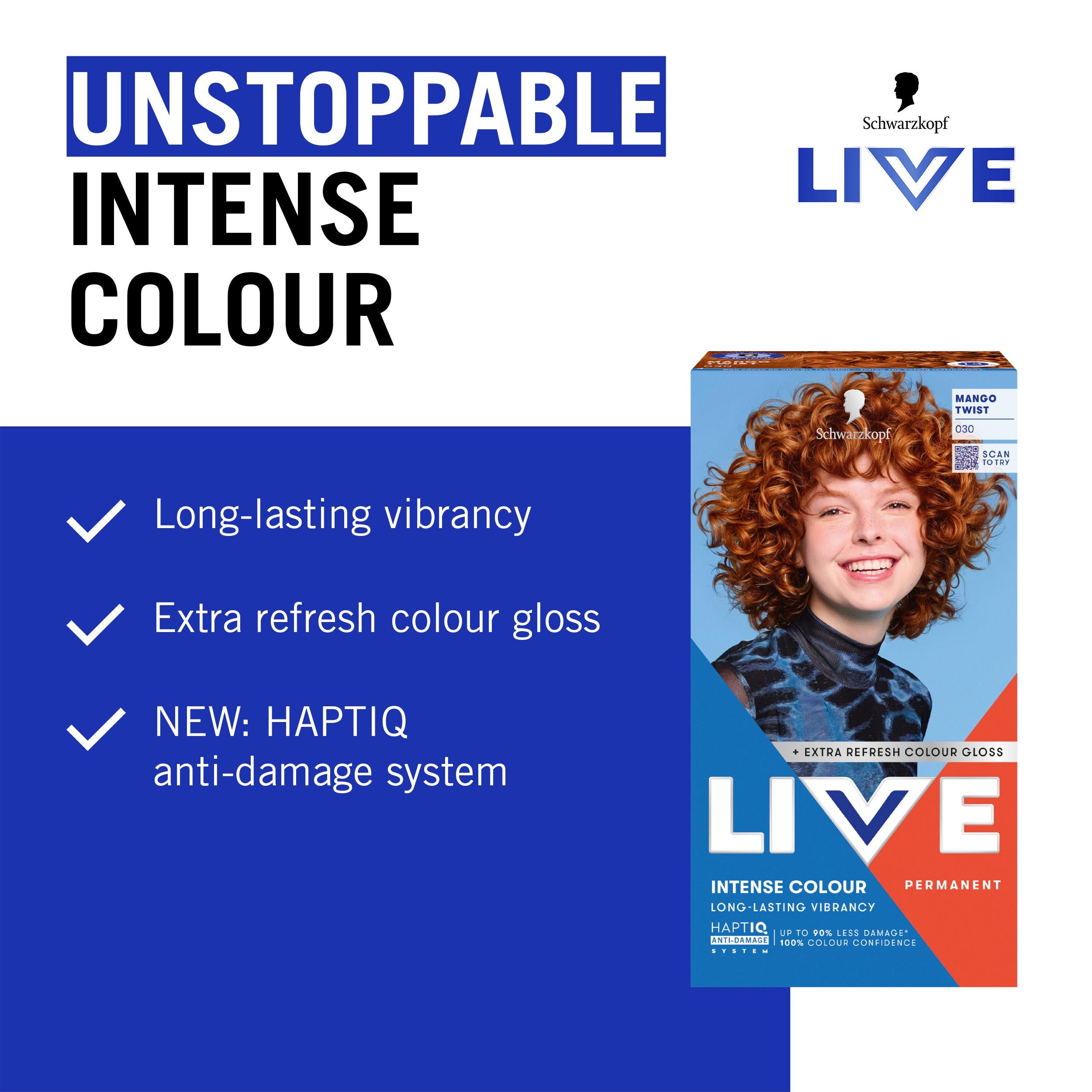 Schwarzkopf permanent hair dye Mango Twist, UK version