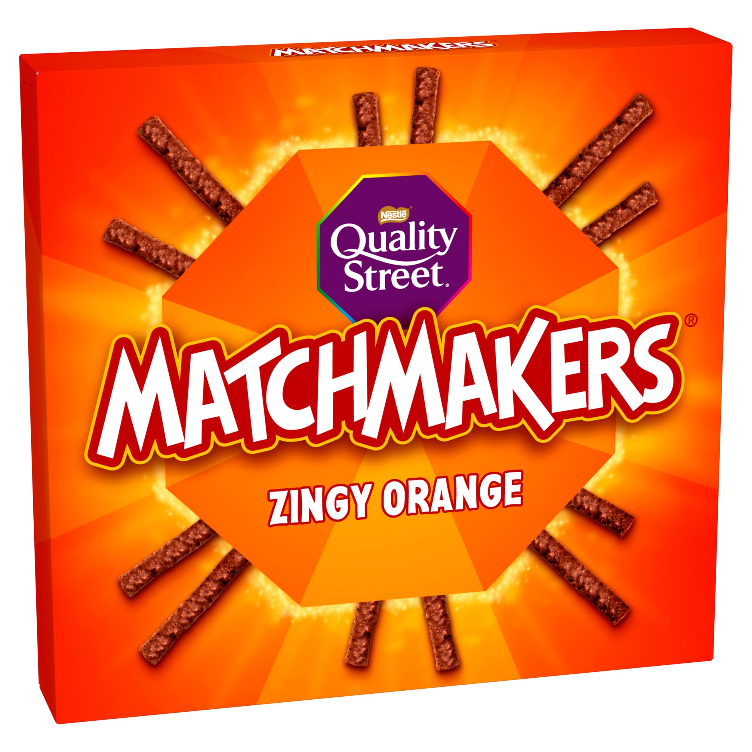 Quality Street Matchmakers orange chocolate sticks 120g (British brand)