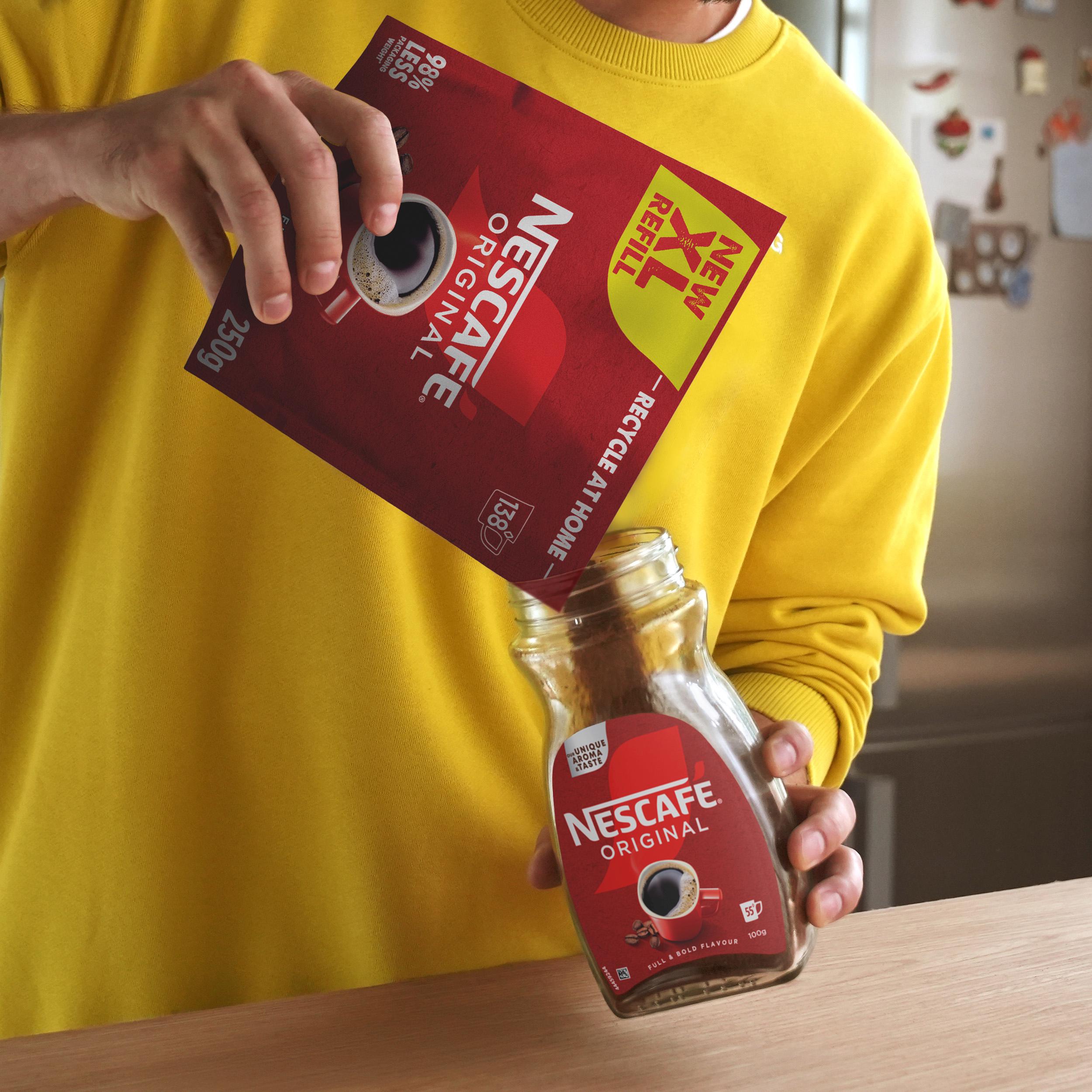 Nescafé Original instant coffee refill pouch 250g - British product