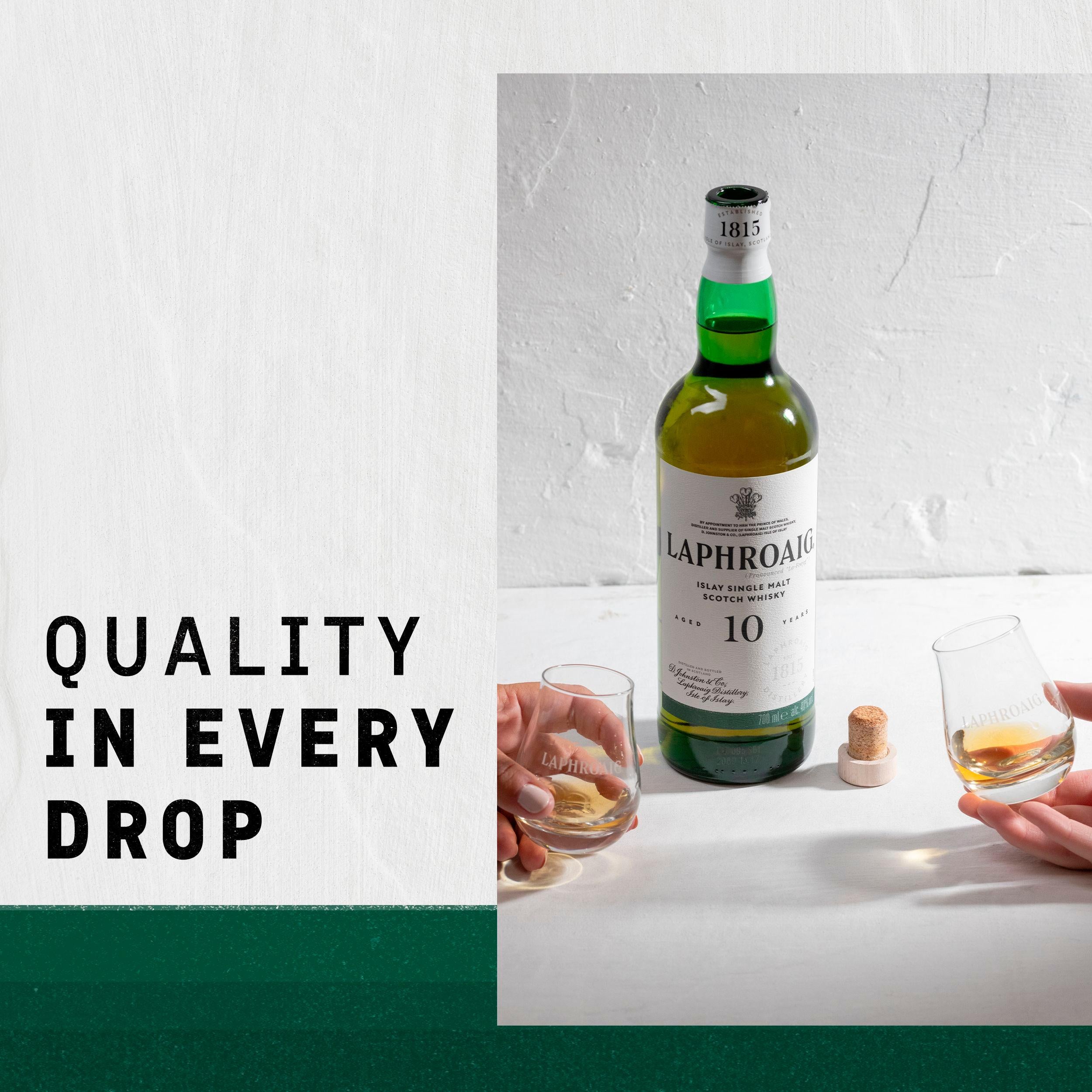 Laphroaig single malt Scotch whisky 10 Year Old 70cl, imported from the UK