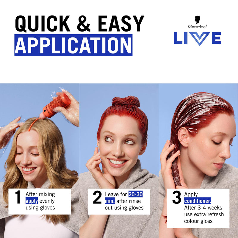 Schwarzkopf Real Red permanent hair dye kit, imported from the UK