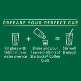 Starbucks caramel iced coffee concentrate 260ml, UK version