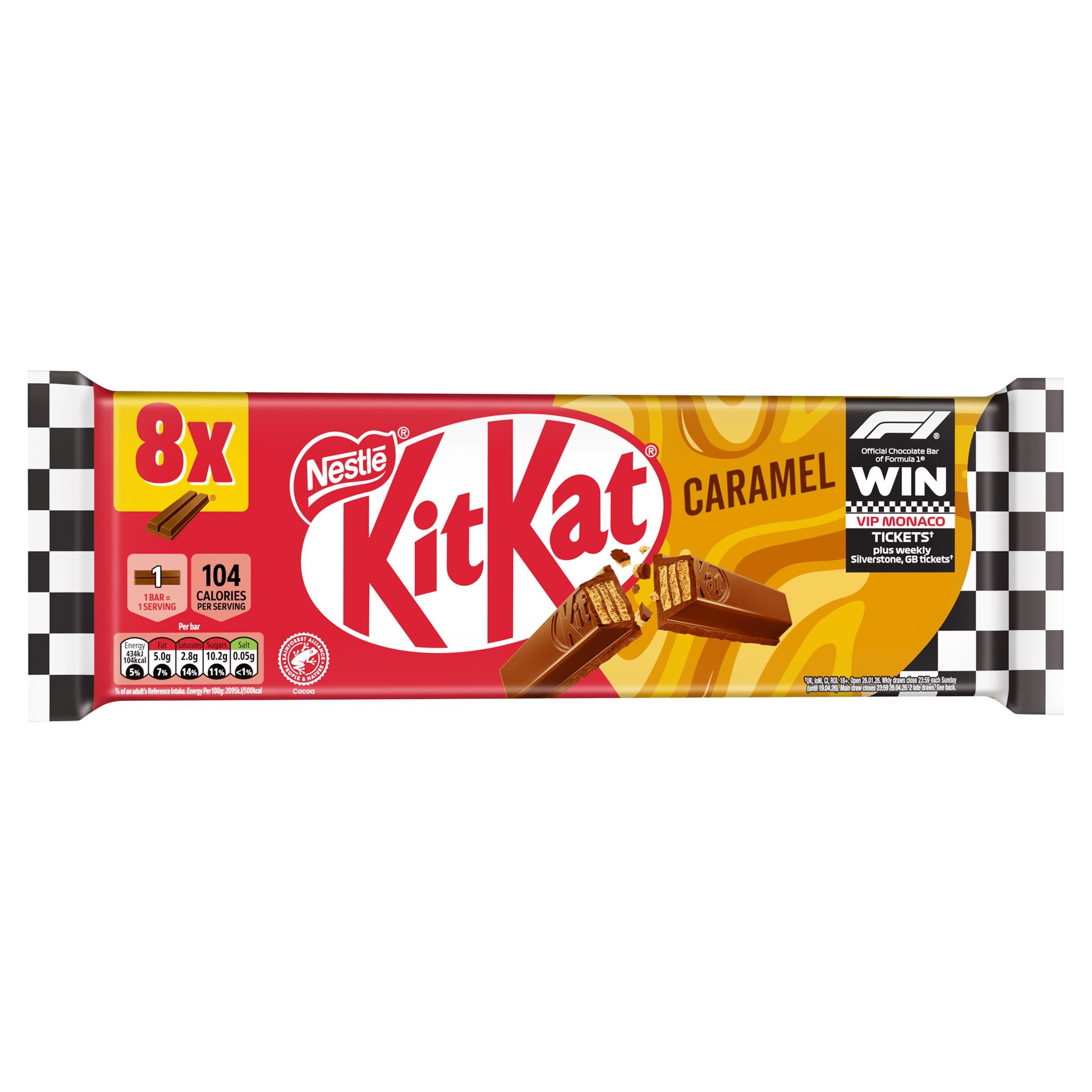 KitKat 2 Finger caramel chocolate bars multipack (British brand)