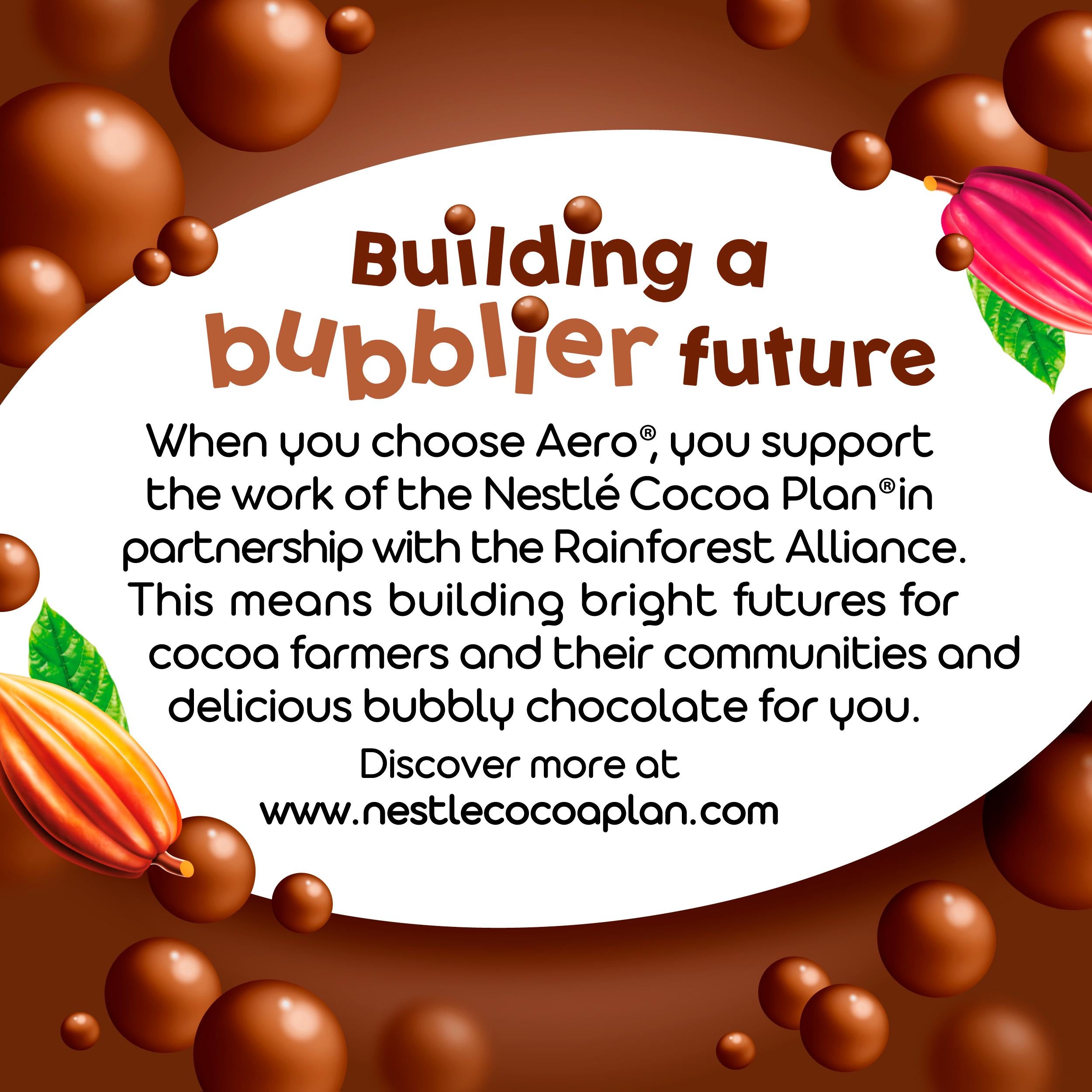 Aero Peppermint Bubbles chocolate sharing bag 92g, imported from the UK