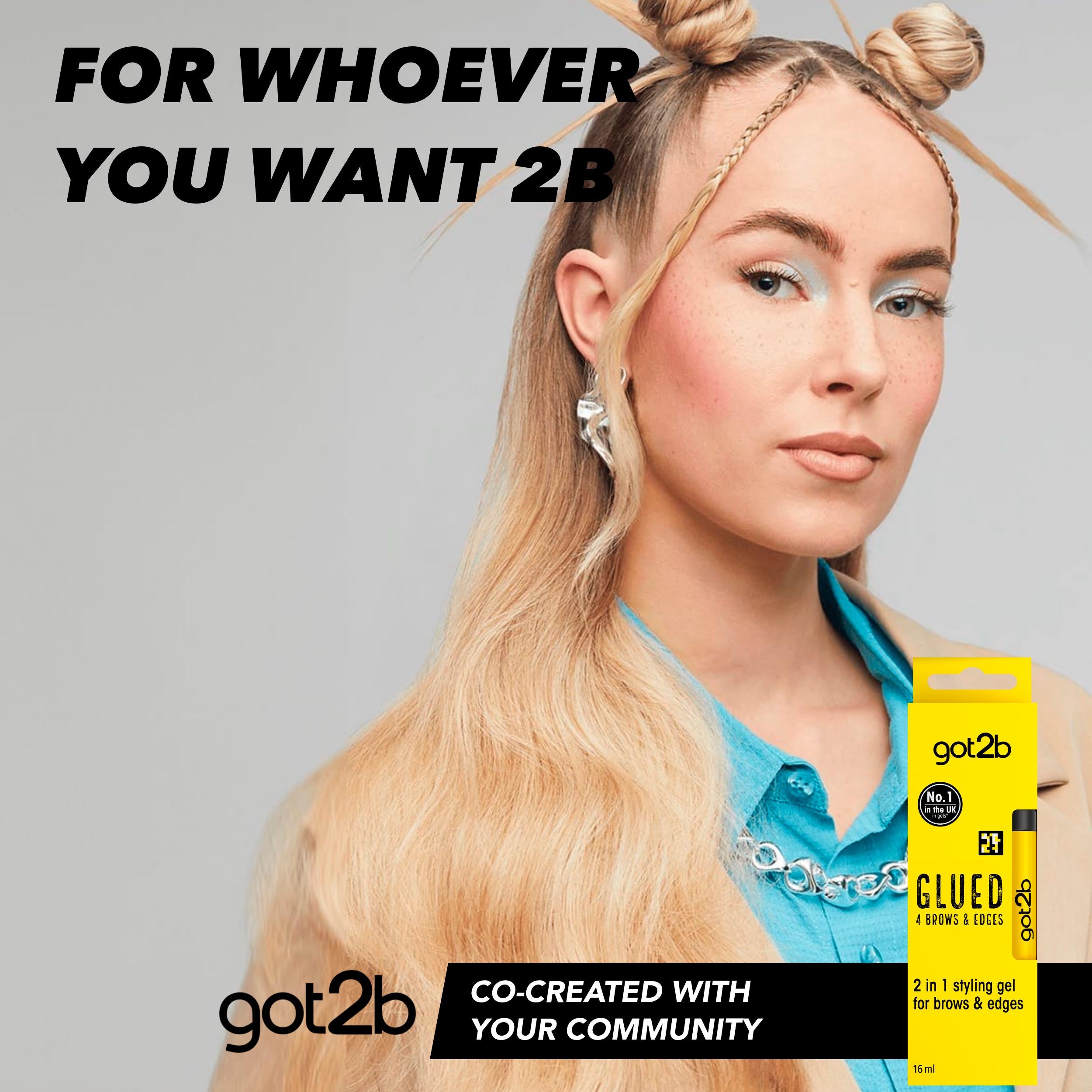 Schwarzkopf Got2b Glued 2in1 brow gel 16ml, imported from the UK