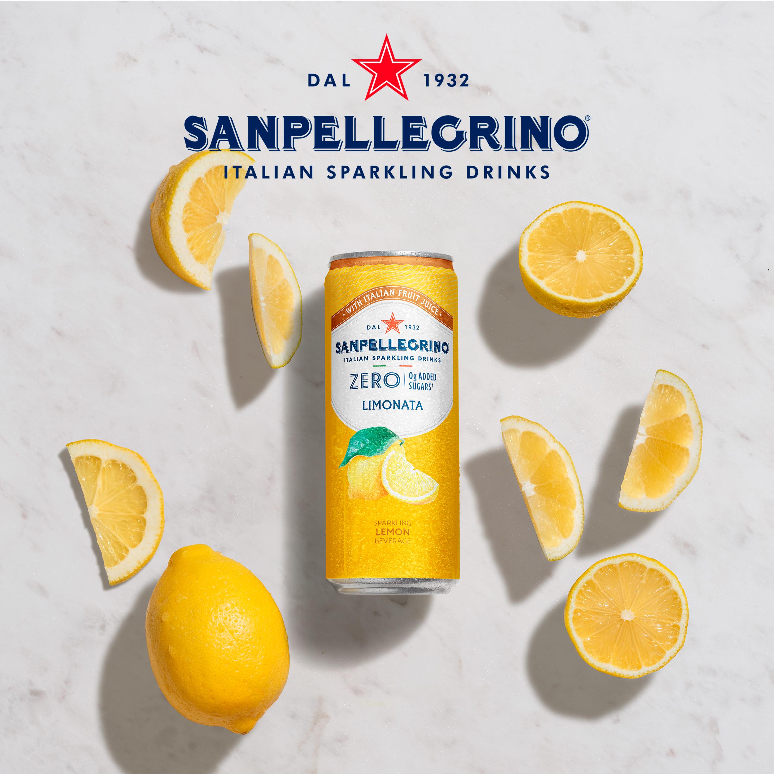 San Pellegrino Sparkling Lemonade Zero 4 x 330ml (British brand)