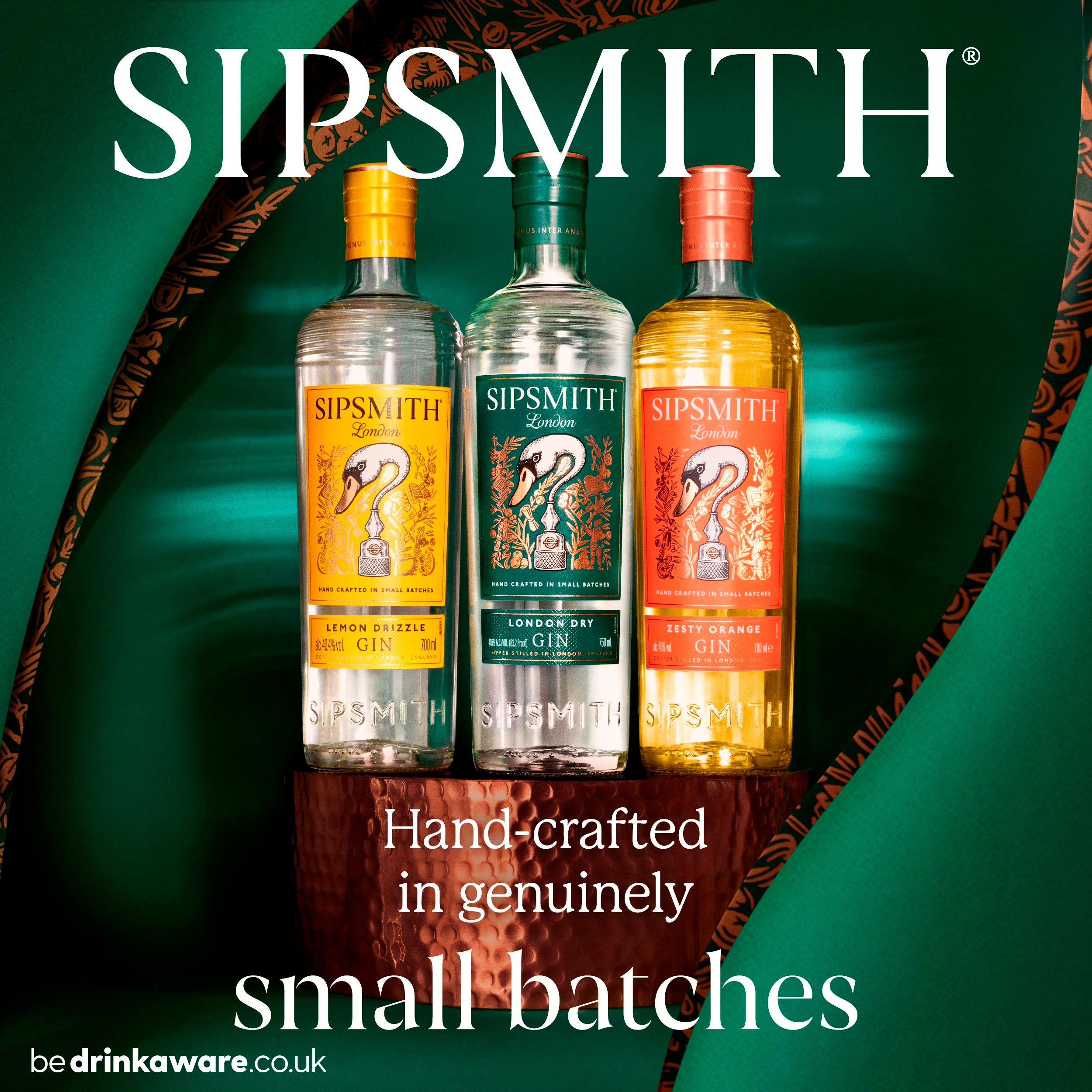 Sipsmith London Dry Gin 70cl handcrafted gin, UK version