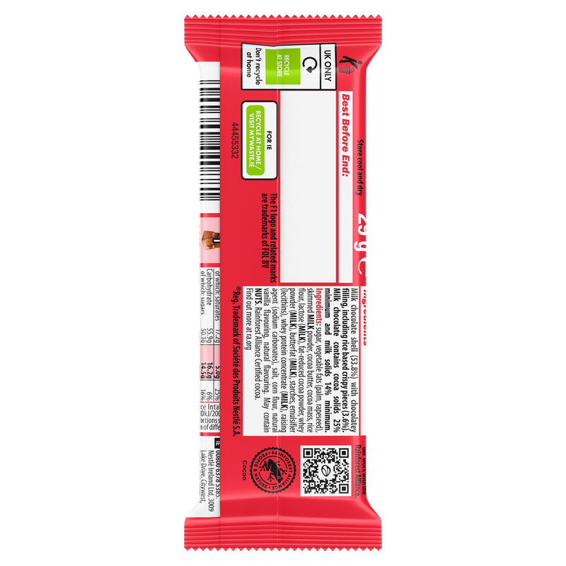 KitKat F1 car figure chocolate bar 29g, UK version