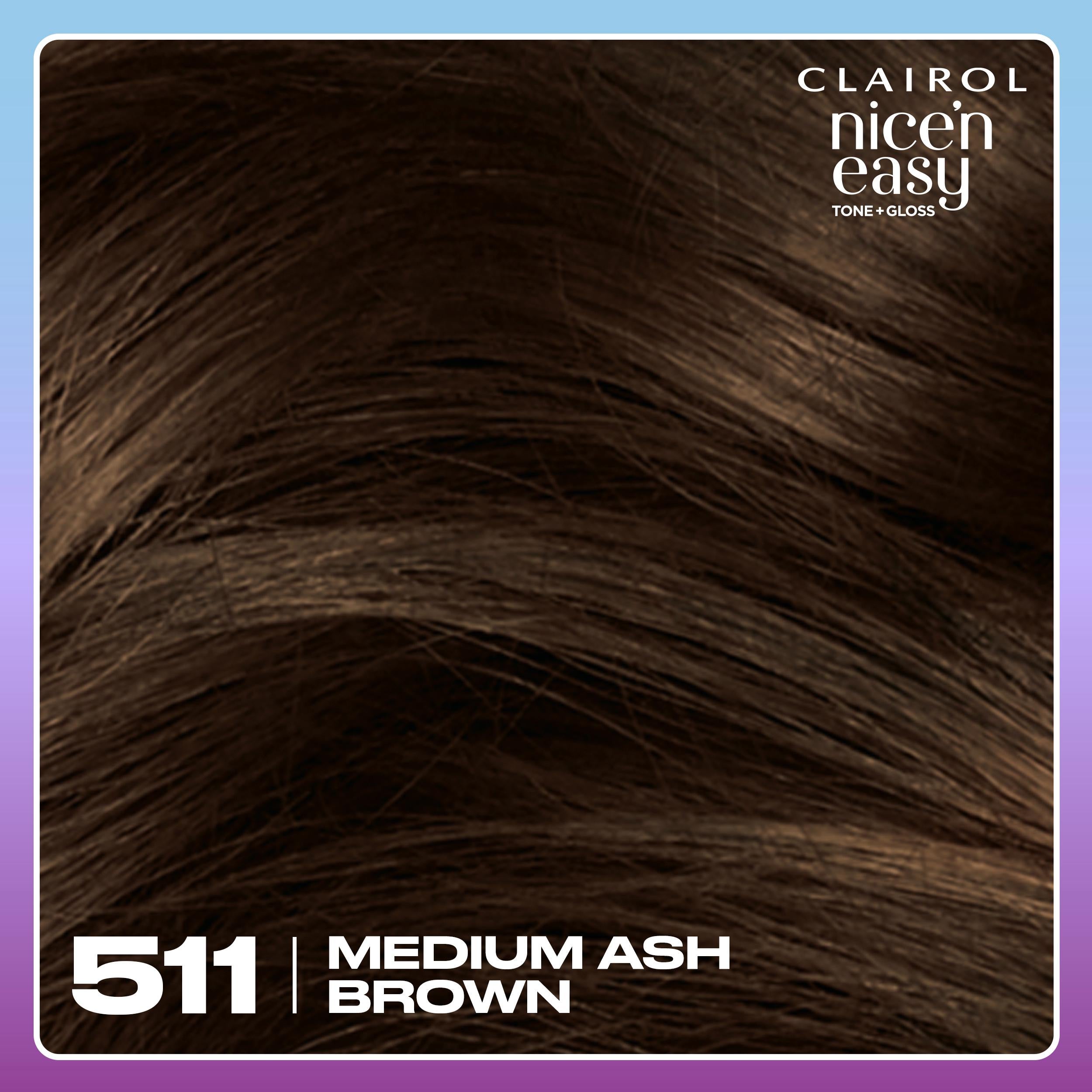 Clairol Nice'N Easy hair dye Medium Ash Brown, imported from the UK