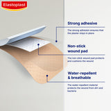 Elastoplast water resistant plasters 40 pack - British product