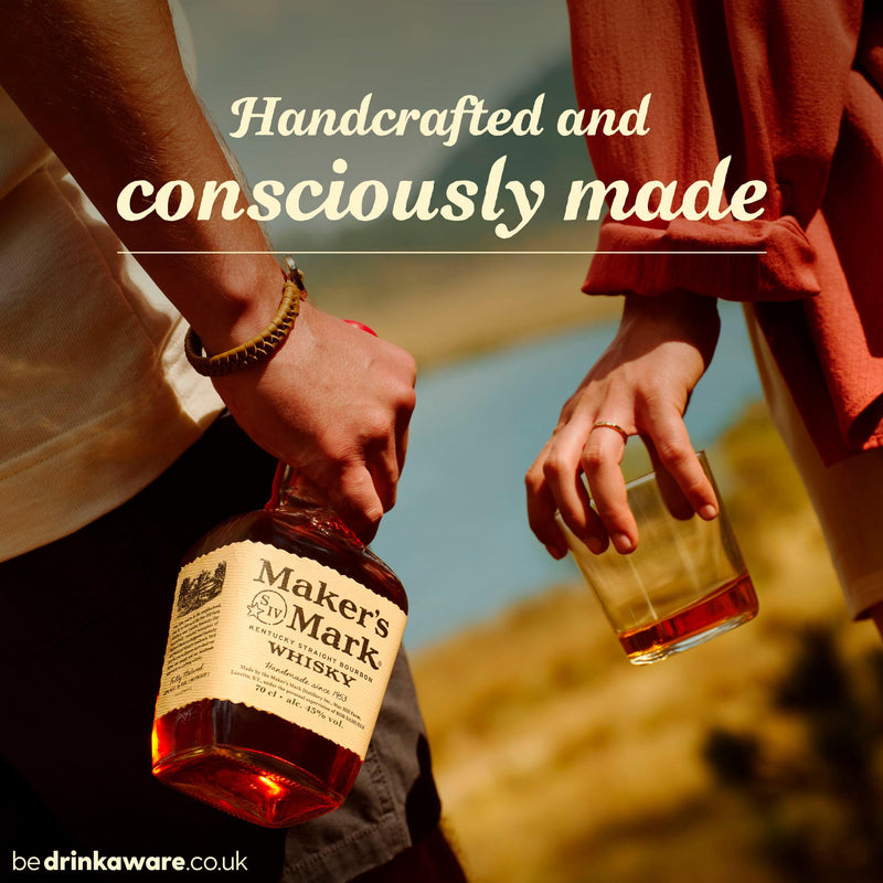 Maker's Mark Kentucky Straight Bourbon Whisky 70cl, imported from the UK