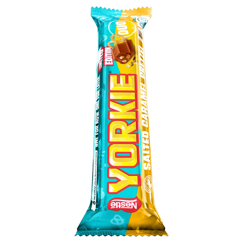 Yorkie chocolate bar Salted Caramel Pretzel 66g (British brand)