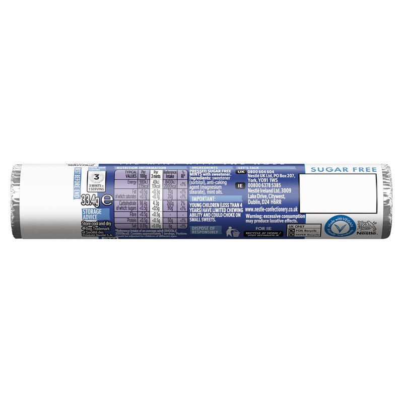 Polo sugar free mints tube 33.4g (British brand)