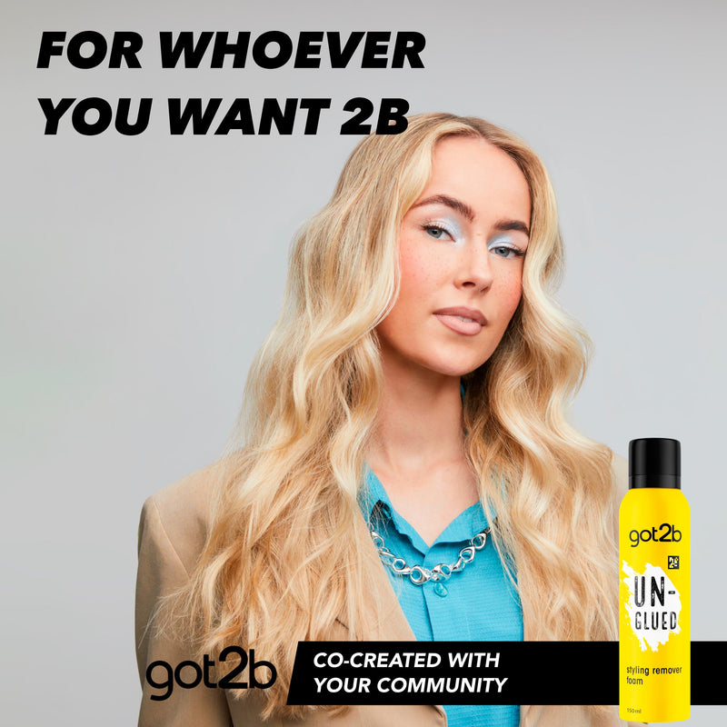 Schwarzkopf Got2b Unglued styling remover foam 150ml, imported from the UK