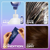 Clairol Nice'N Easy Tone+Gloss dark warm brown semi permanent hair dye (British brand)