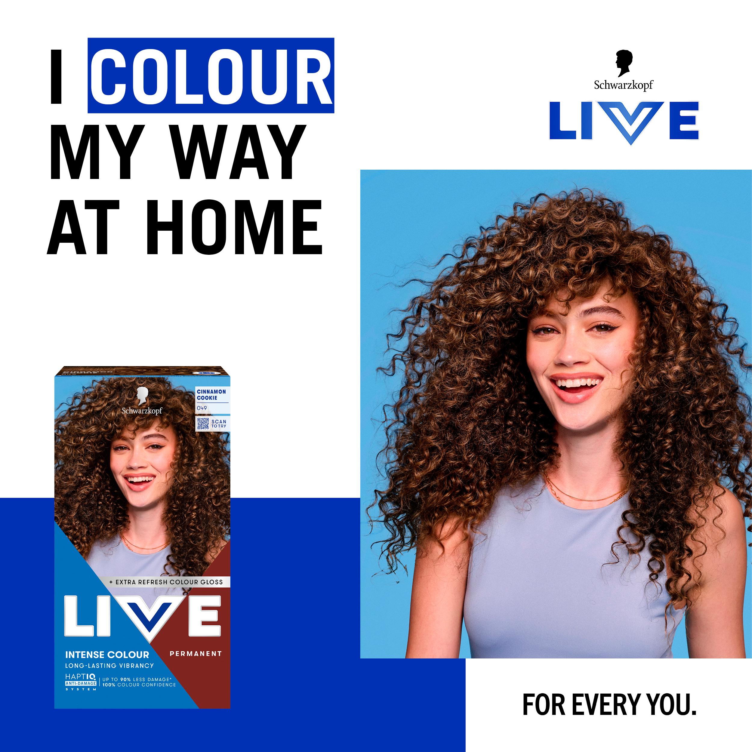 Schwarzkopf permanent hair dye Cinnamon Cookie Butter (British brand)