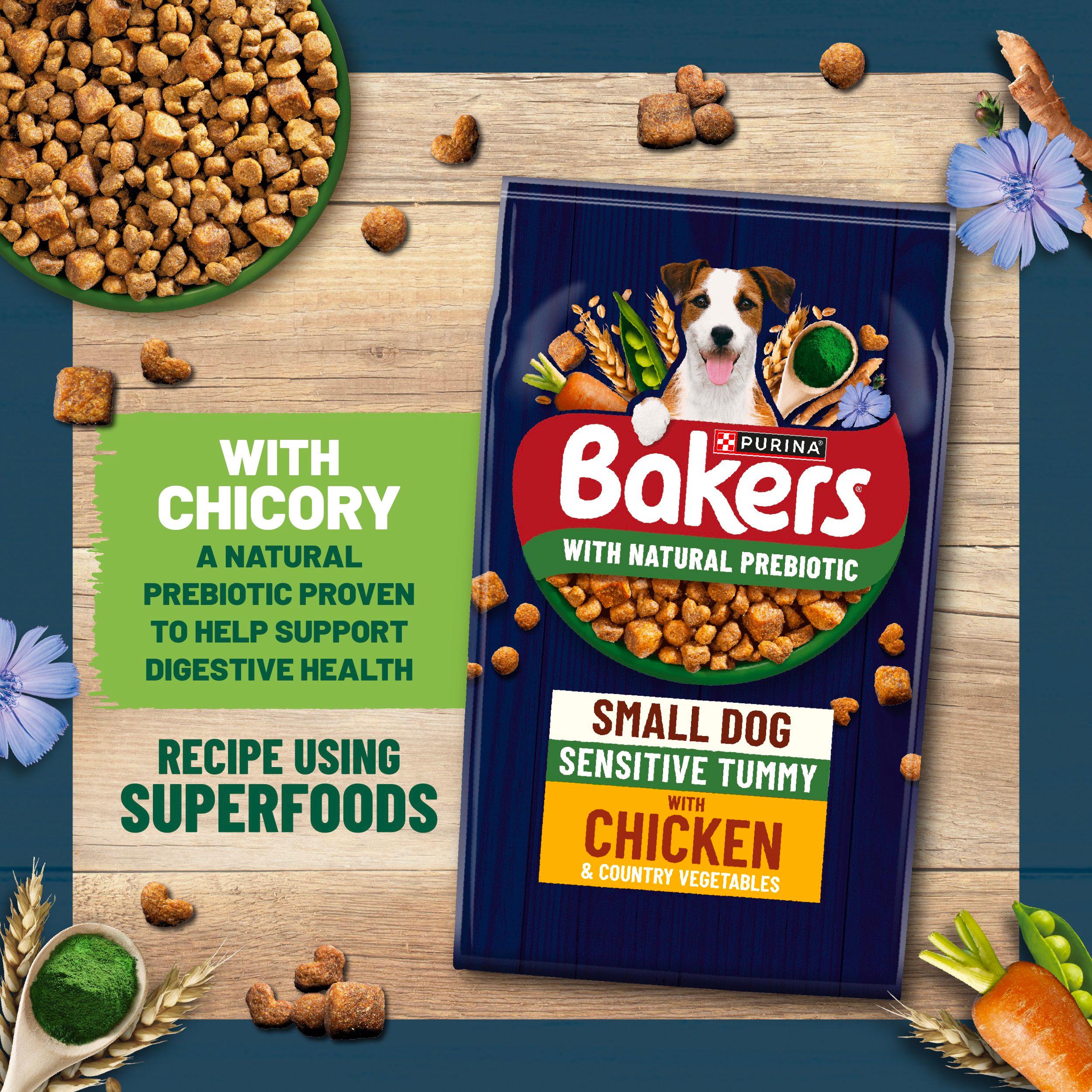 Bakers dry dog food sensitive tummy chicken 2.7kg, UK version