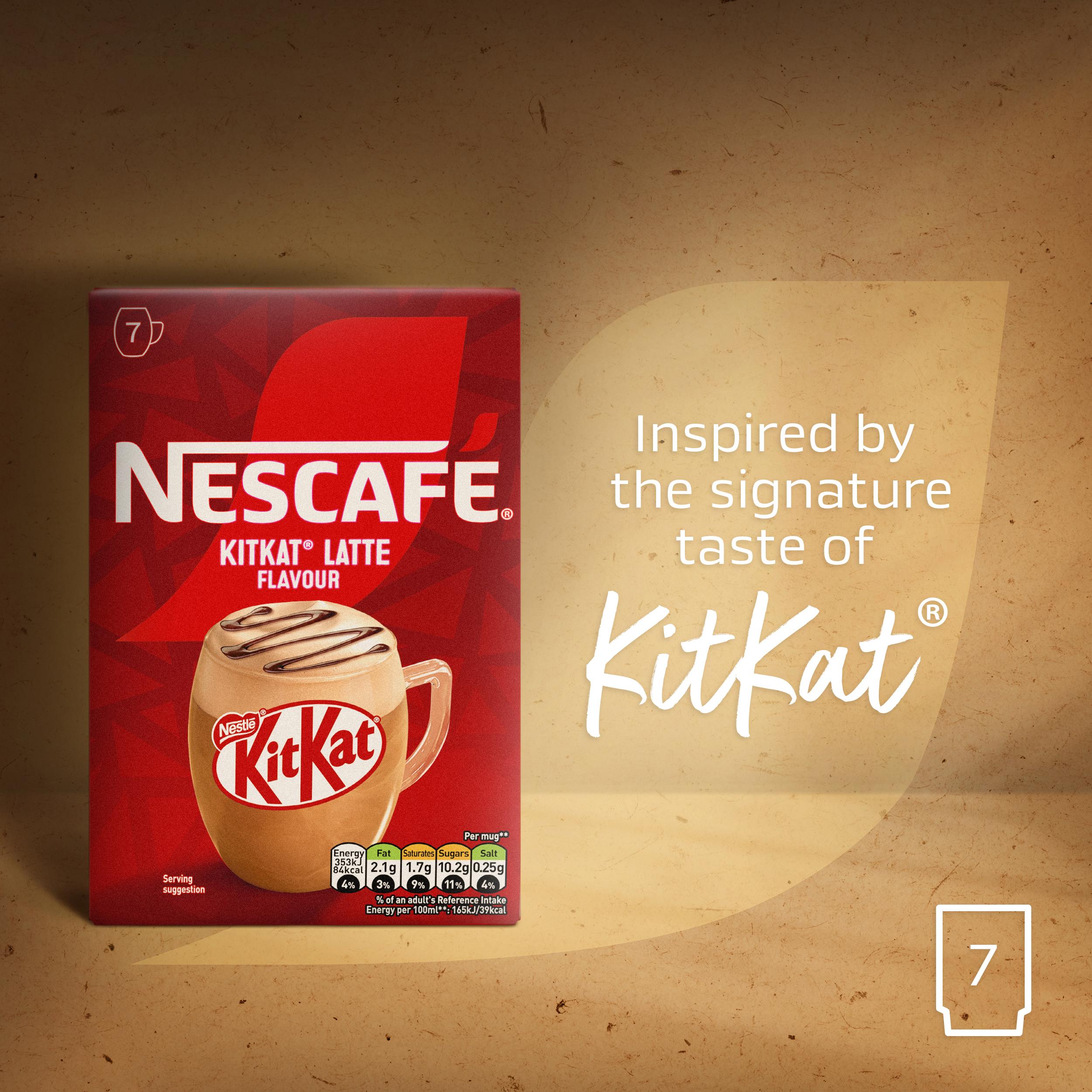 Nescafé KitKat Latte instant coffee 7 sachets, UK version