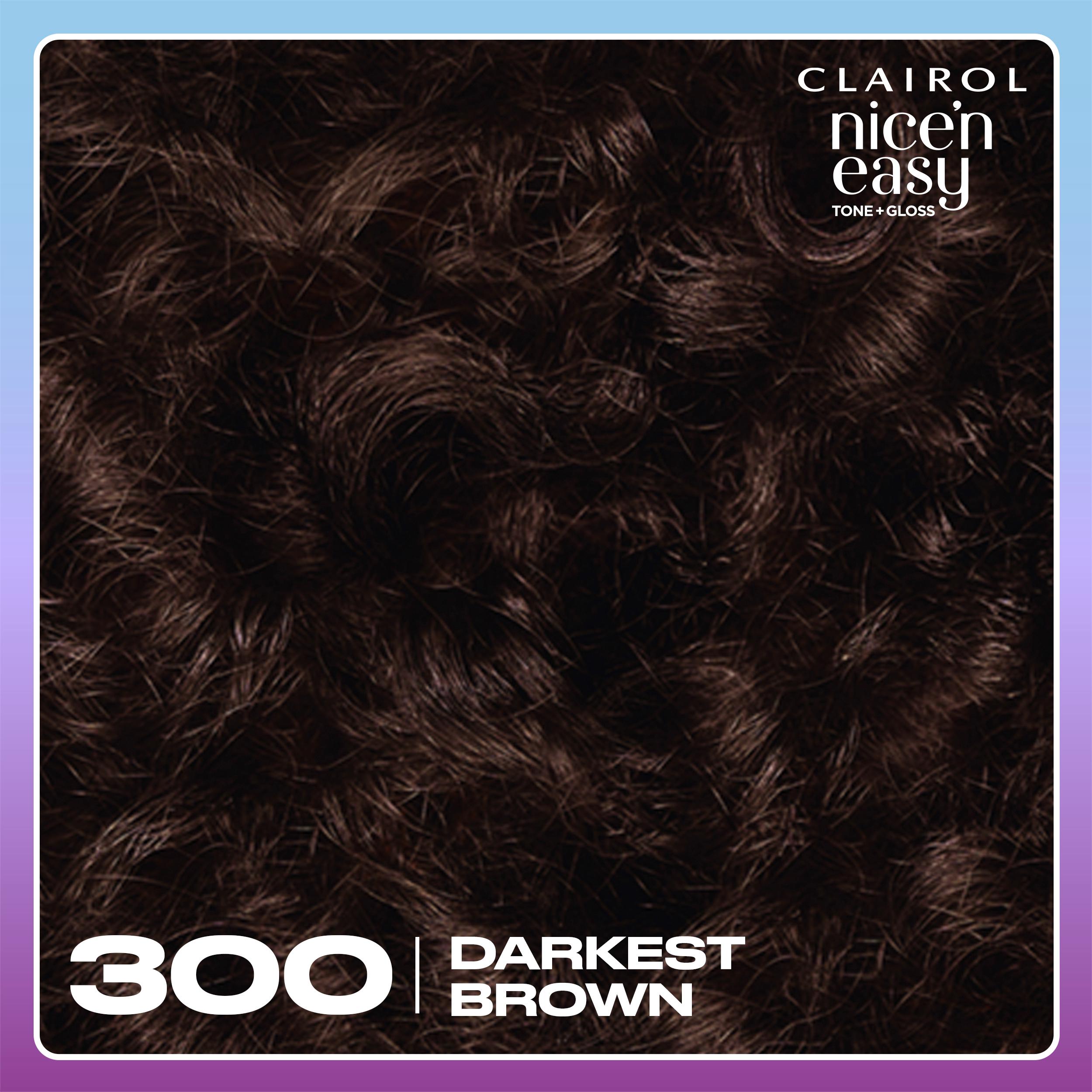 Clairol semi permanent hair dye Darkest Brown 300/84, imported from the UK