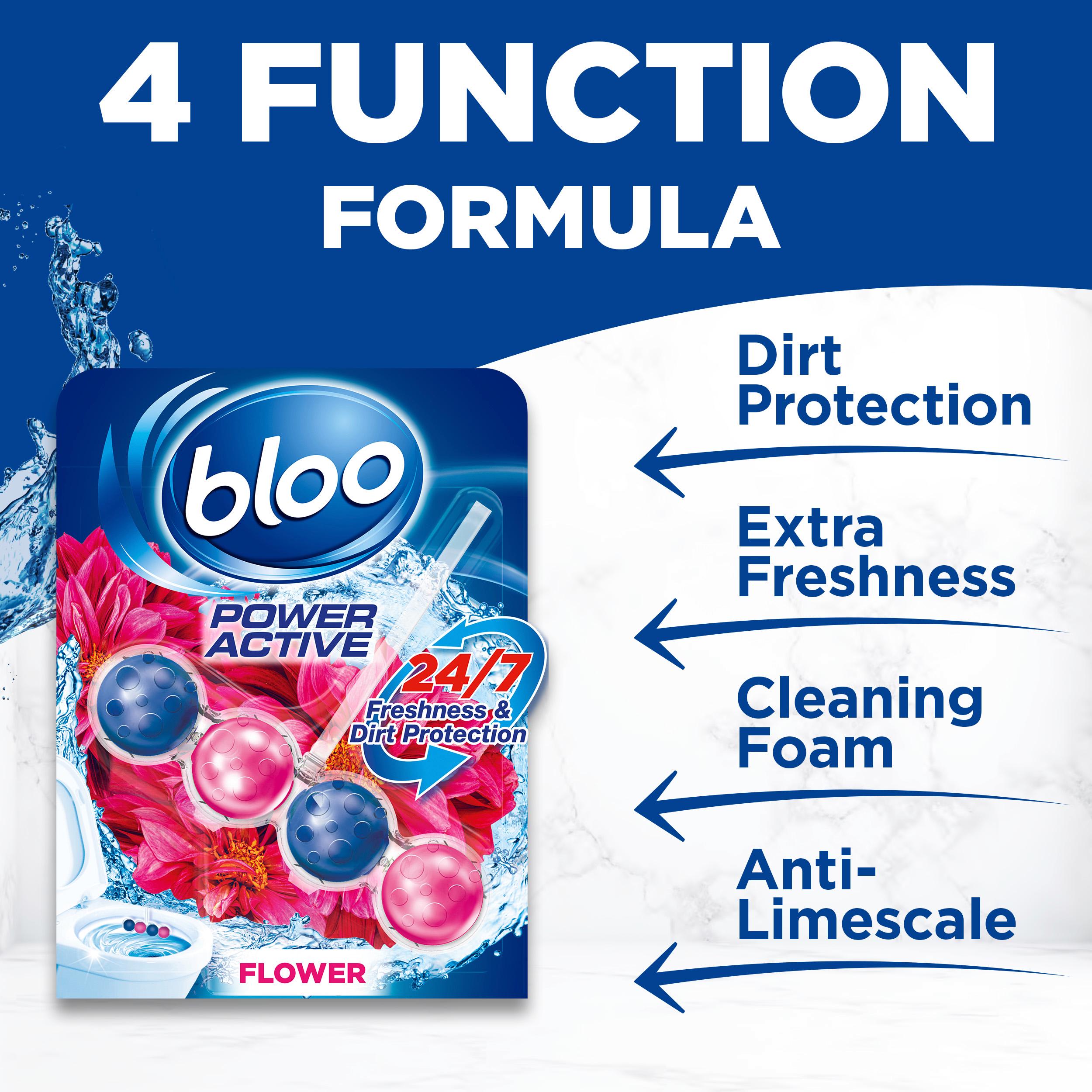 Bloo Power Active flower rim blocks 2x50g, imported from the UK