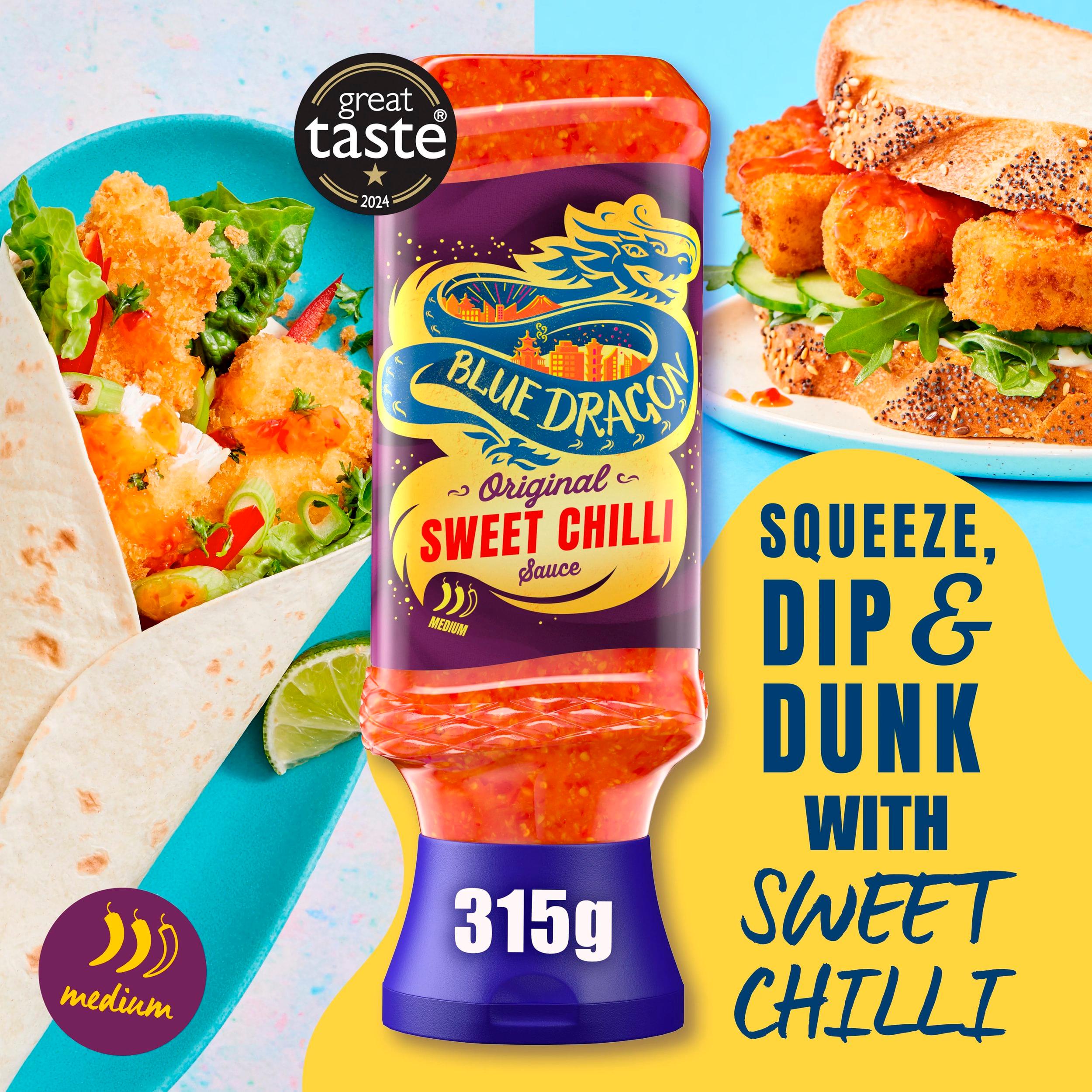 Blue Dragon sweet chilli sauce 315g, imported from the UK