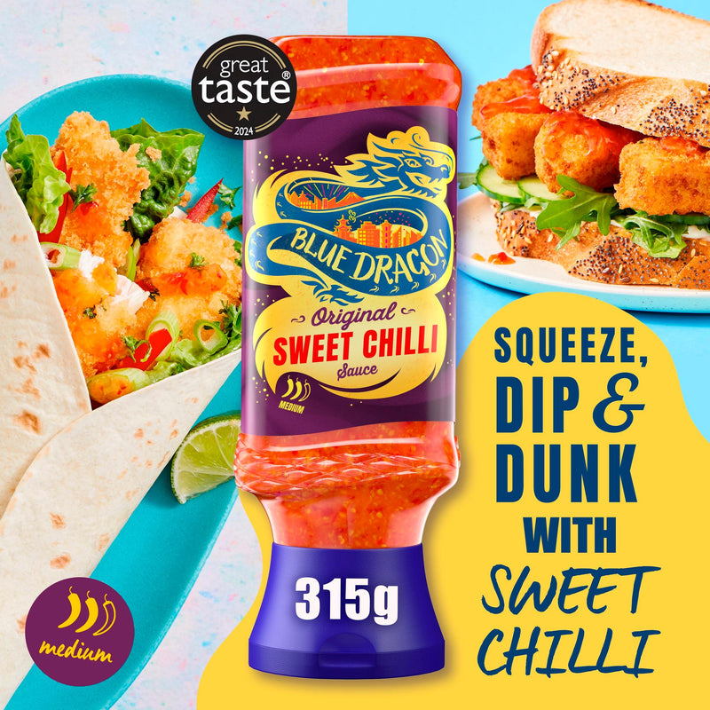 Blue Dragon sweet chilli sauce 315g, imported from the UK