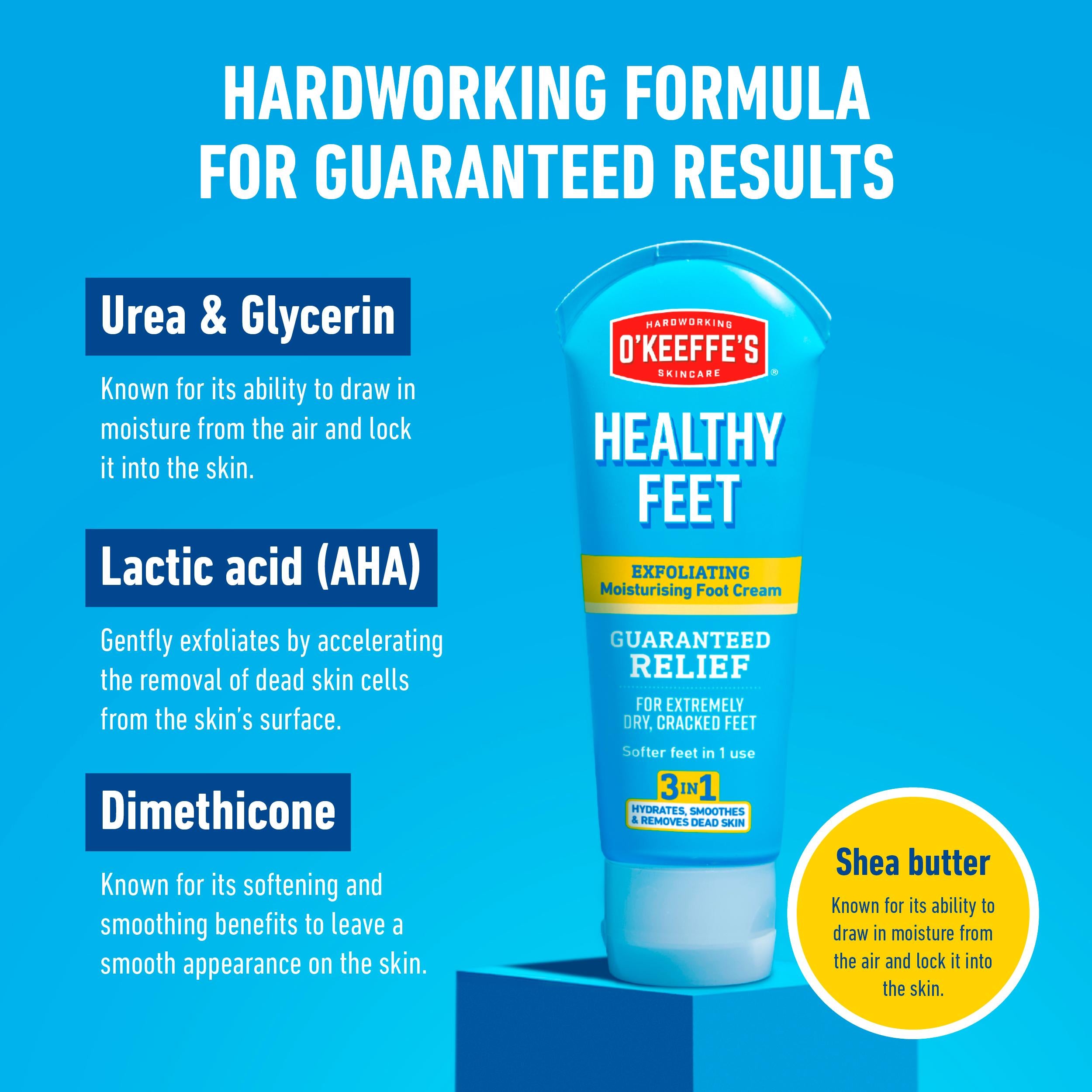 O'Keeffe's foot cream exfoliating moisturising 85ml, UK version