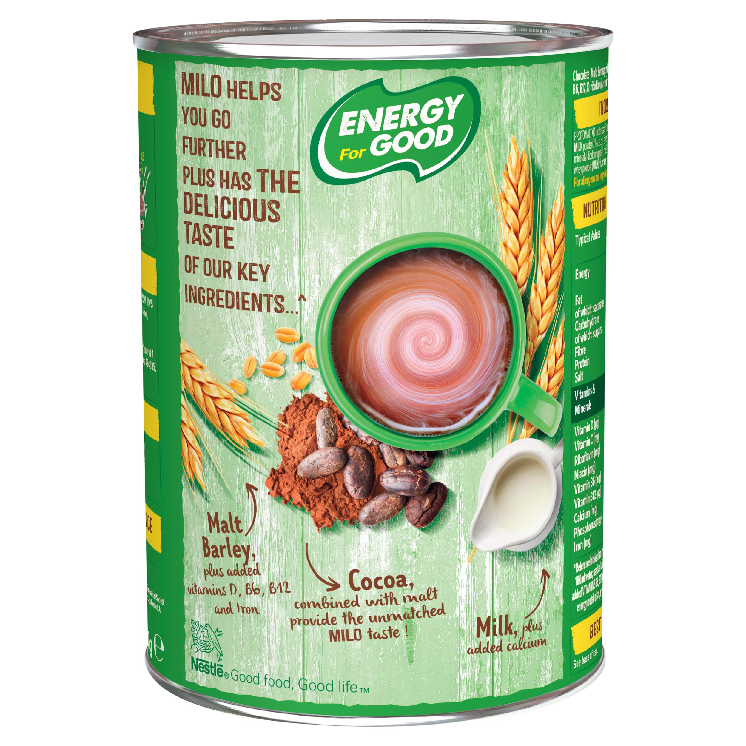 Milo malt chocolate drinking powder 400g, imported from the UK