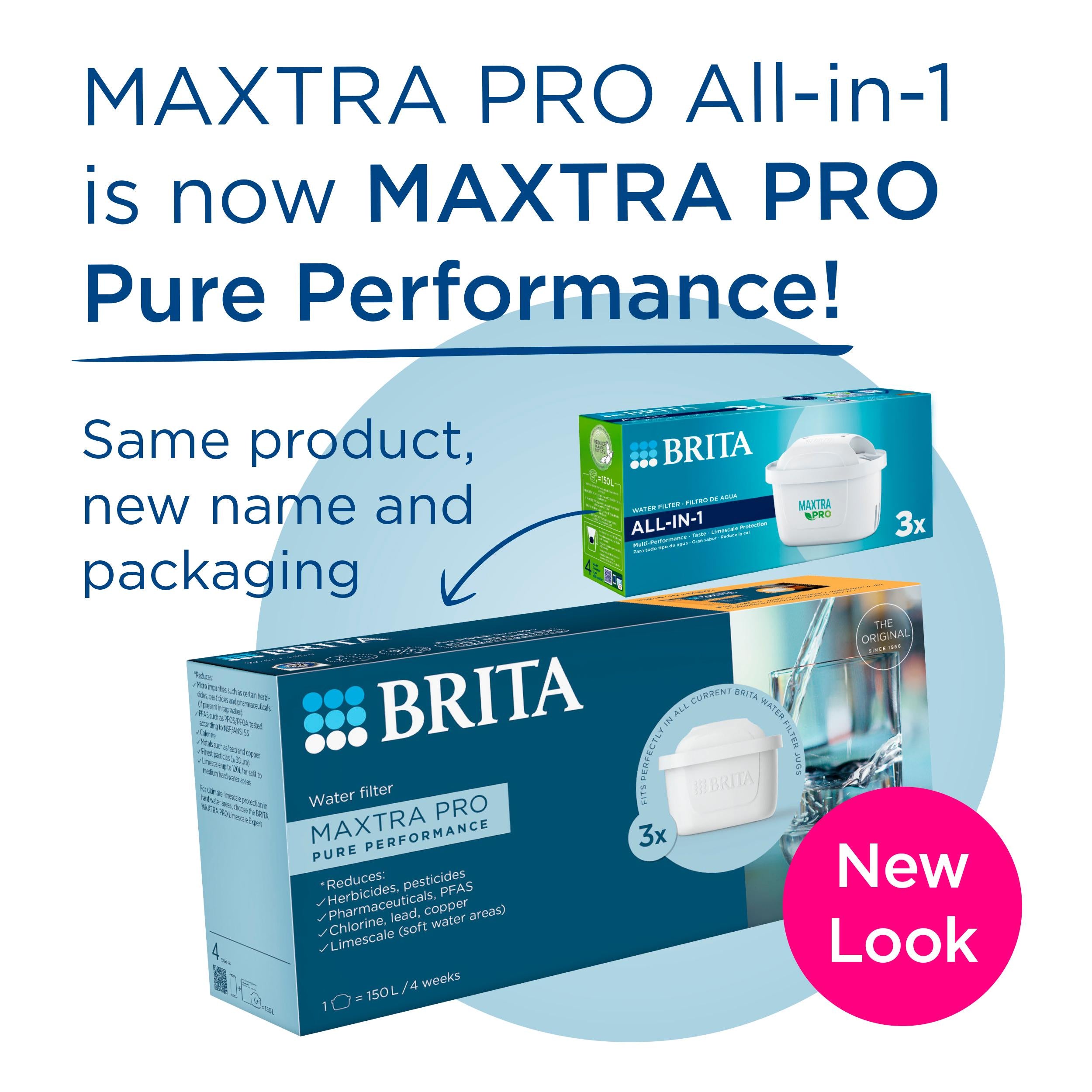 Brita Maxtra Pro Water Filter Cartridge 3 Pack - British product