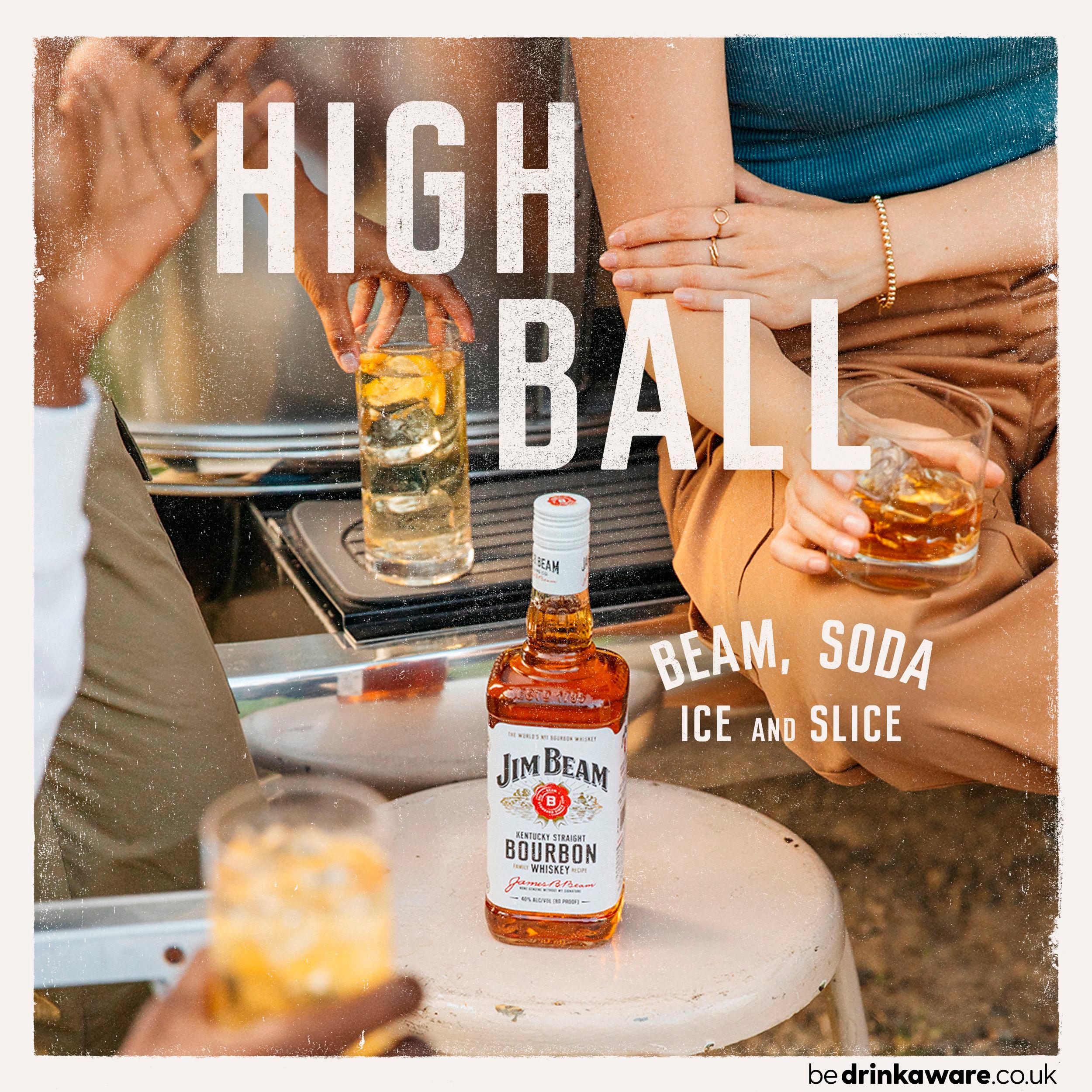 Jim Beam Kentucky Straight Bourbon Whiskey 70cl (British brand)
