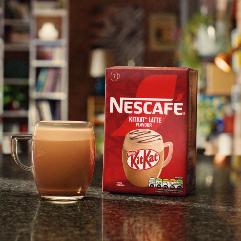 Nescafé KitKat Latte instant coffee 7 sachets, UK version