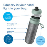 Brita Sports Water Filter Bottle Dark Green 600ml - British product